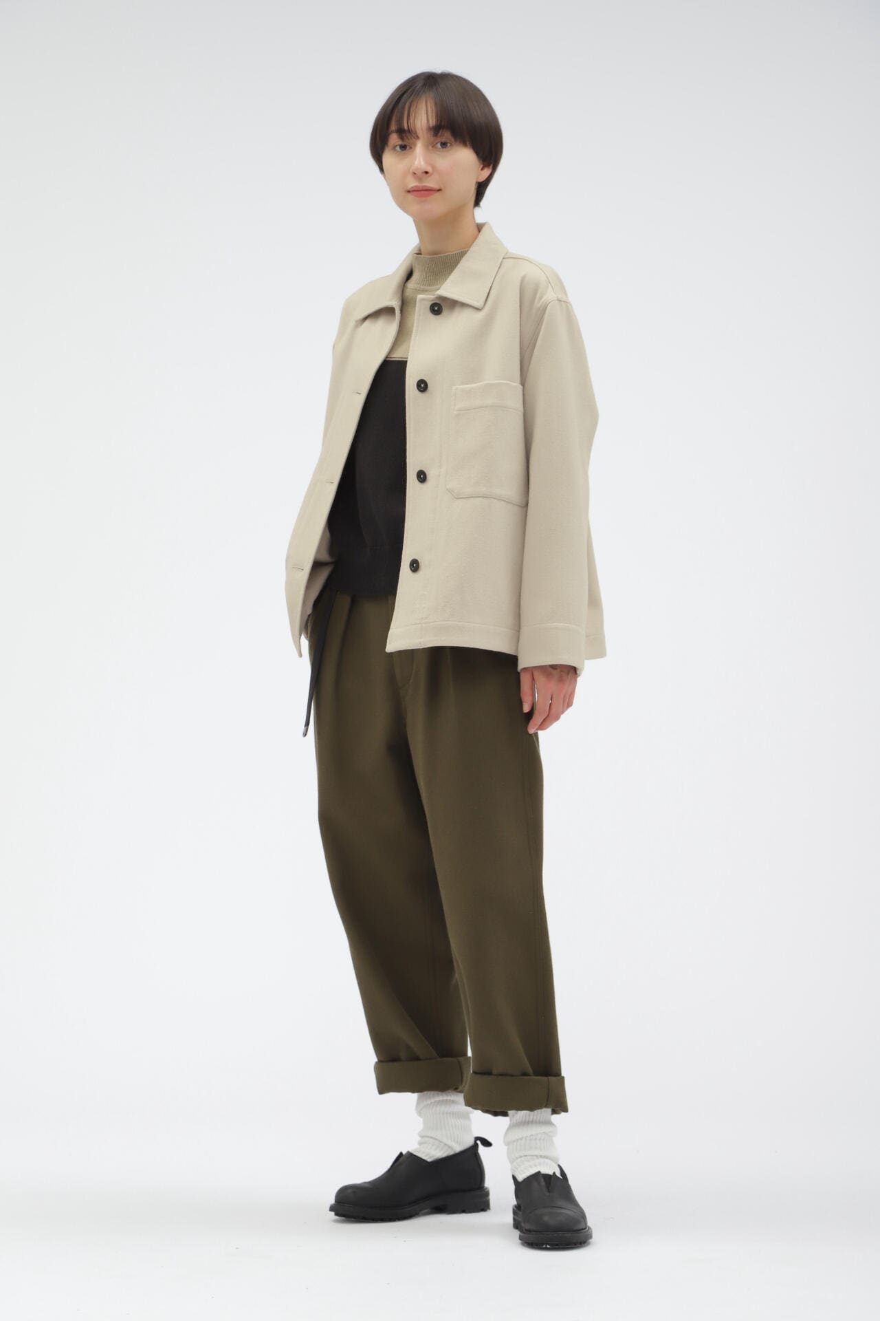 FELTED WOOL SHIRTING