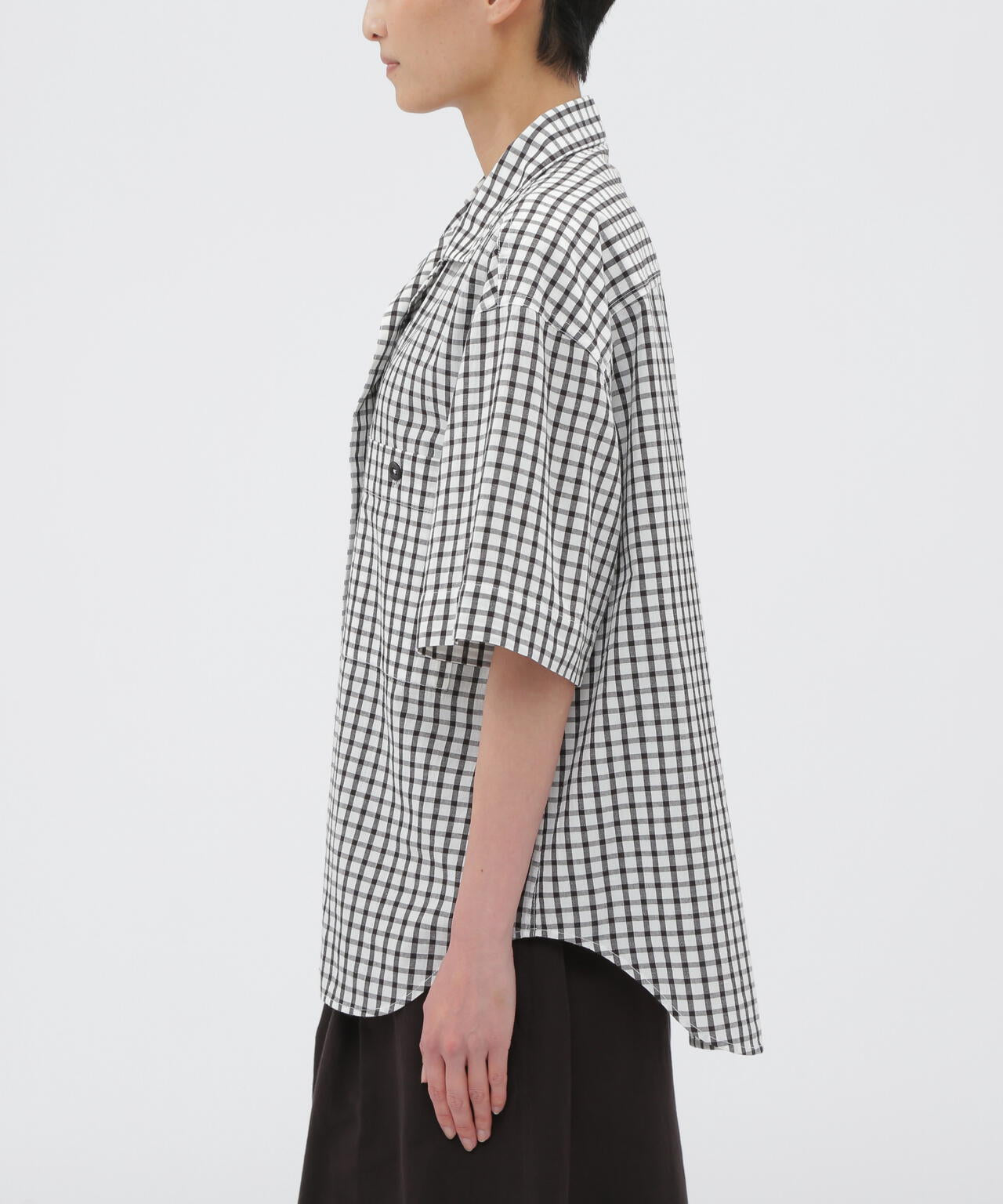 COTTON LINEN CHECK SHIRT | MARGARET HOWELL（マーガレット・ハウエル 