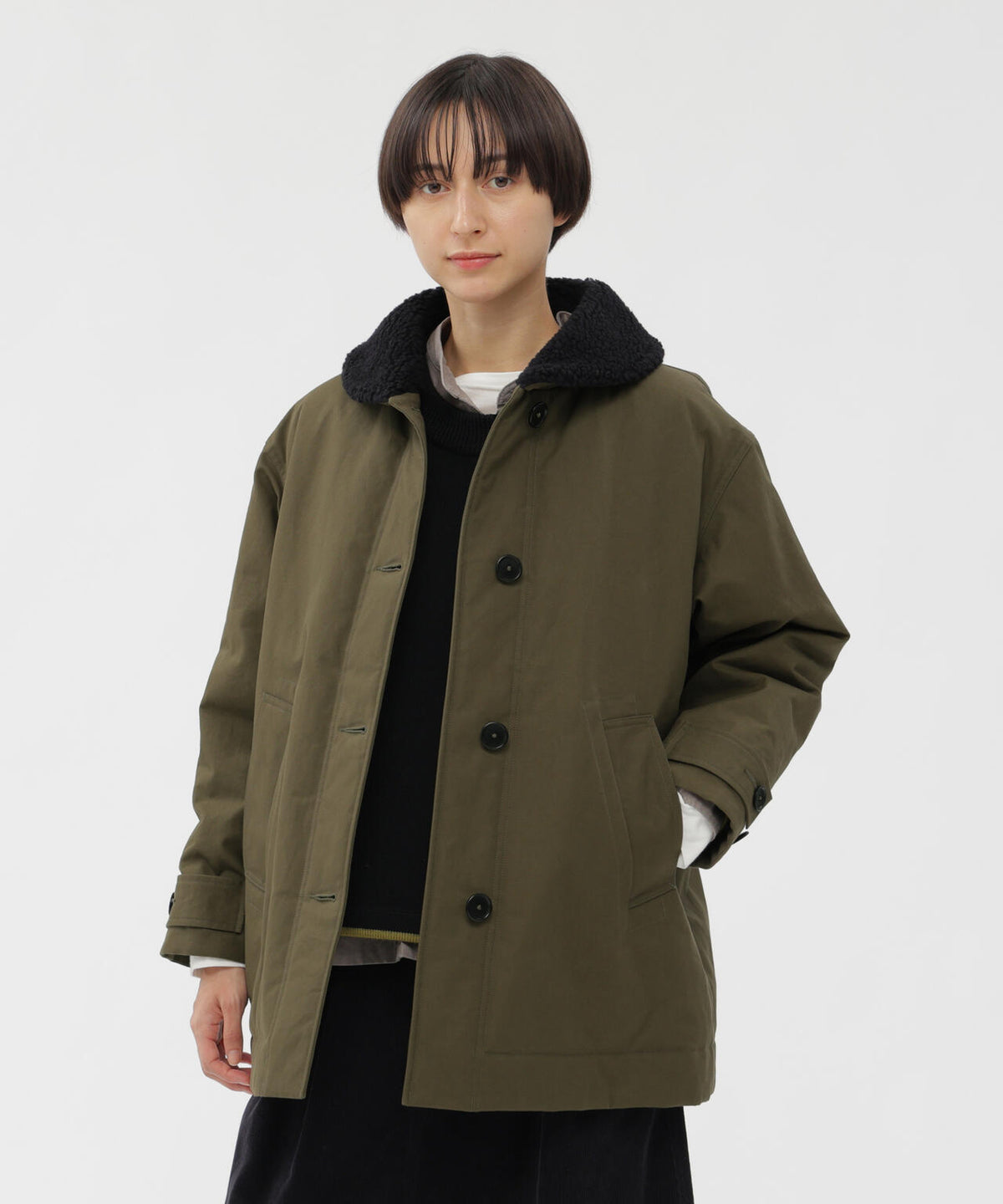 DRY COTTON CANVAS COAT | MARGARET HOWELL（マーガレット・ハウエル 