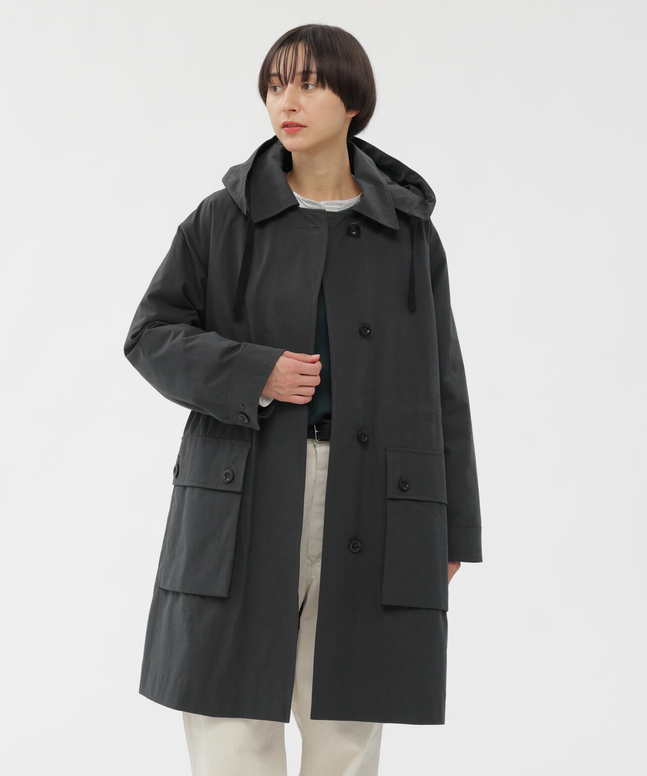 BRUSHED COTTON CANVAS COAT | MARGARET HOWELL（マーガレット