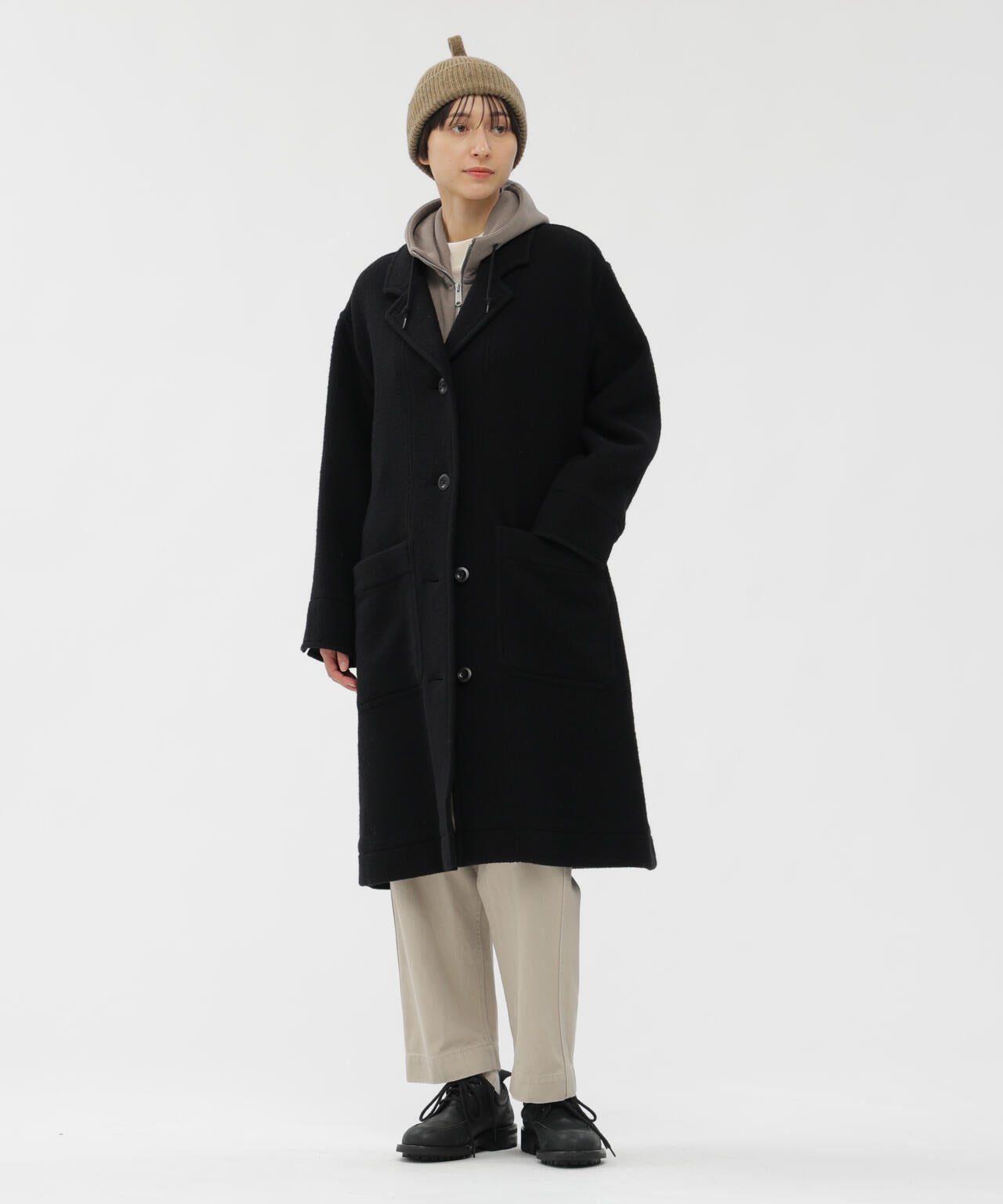 SOFT WOOL FLEECE COAT