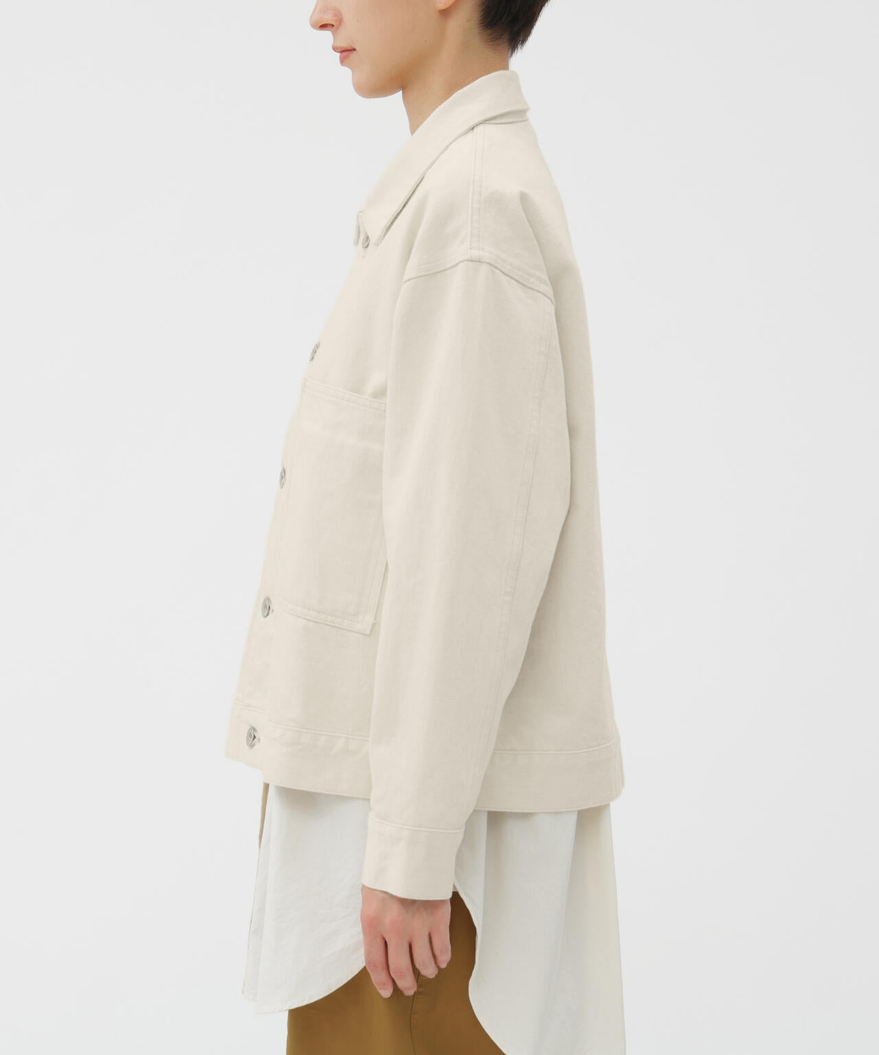 CANTON NATURAL DENIM BLOUSON | MARGARET HOWELL（マーガレット