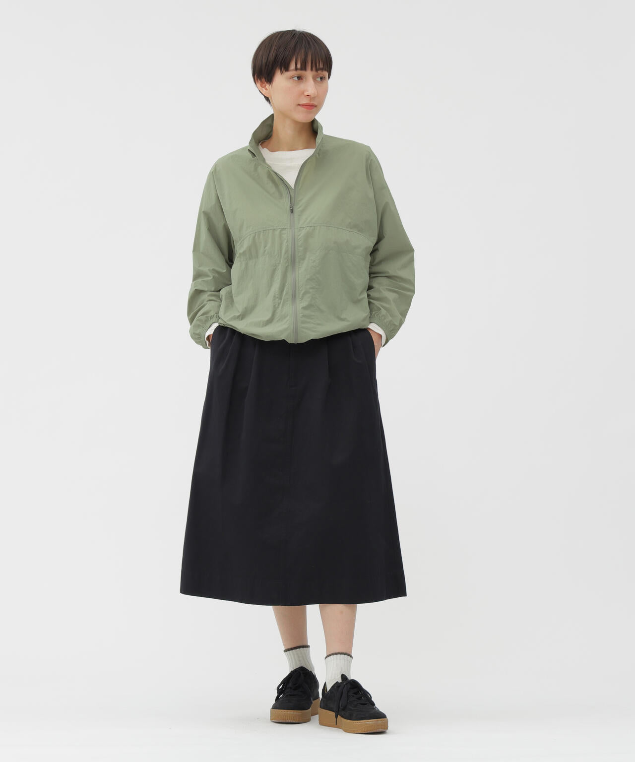 PROOFED LIGHT NYLON TAFFETA BLOUSON