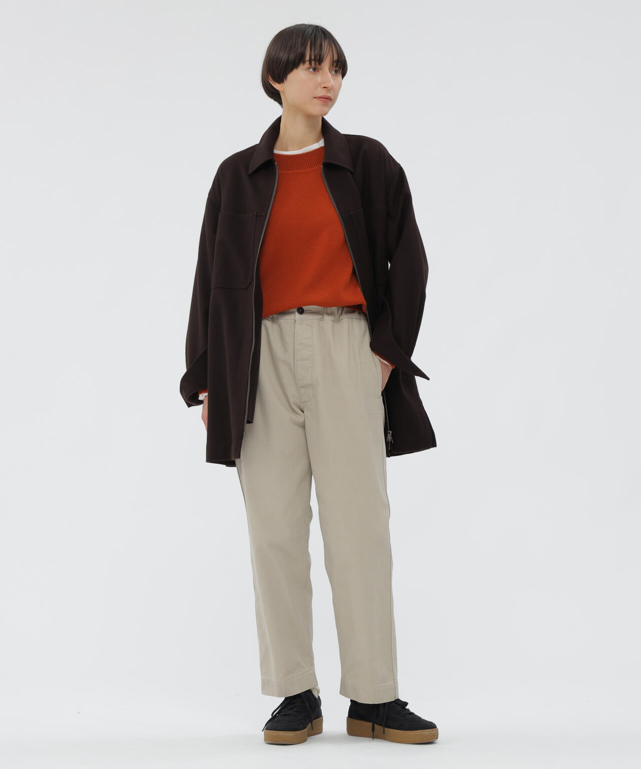 FELTED WOOL SHIRTING BLOUSON | MARGARET HOWELL（マーガレット