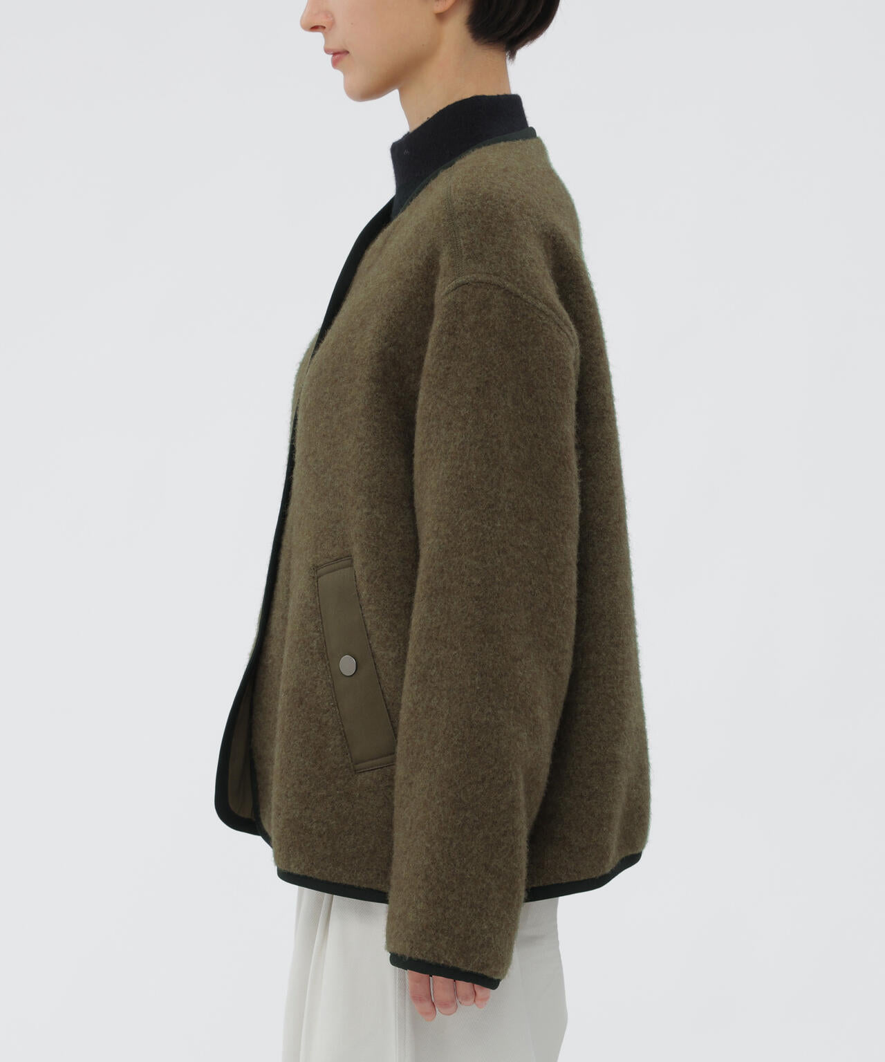 SOFT WOOL FLEECE BLOUSON