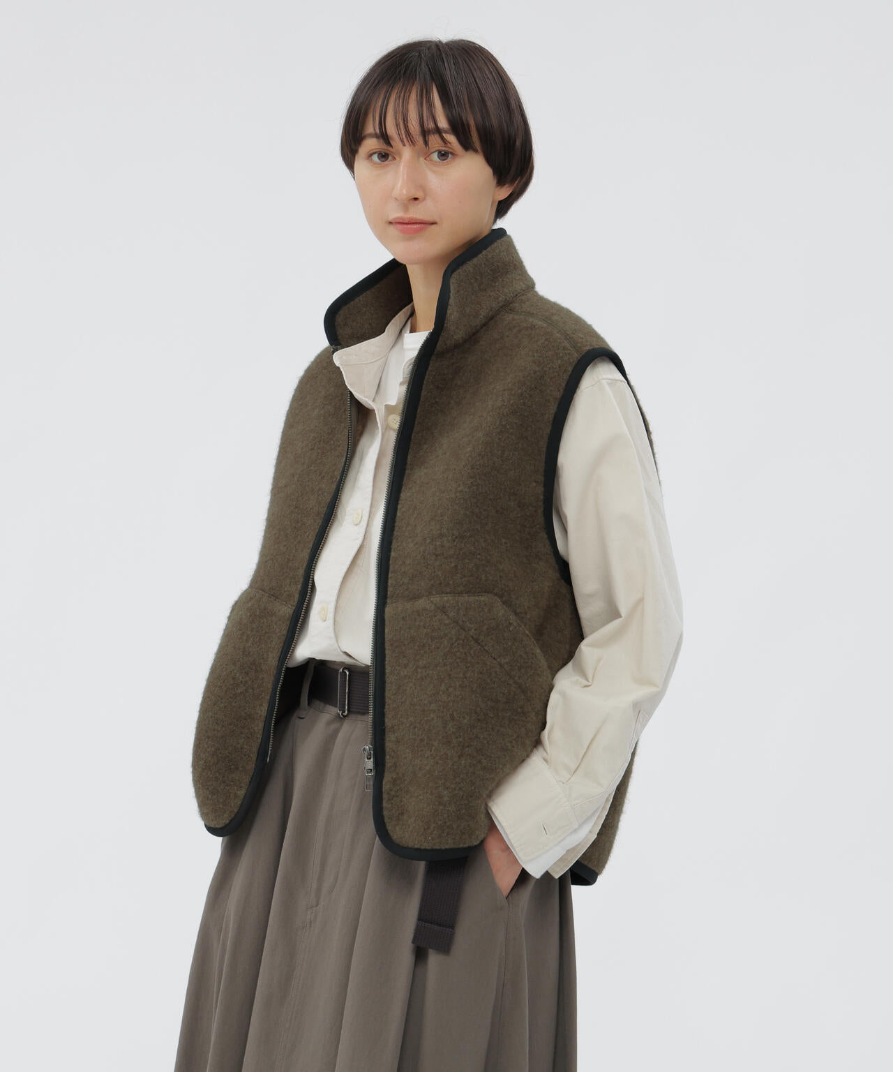 SOFT WOOL FLEECE BLOUSON | MARGARET HOWELL（マーガレット・ハウエル