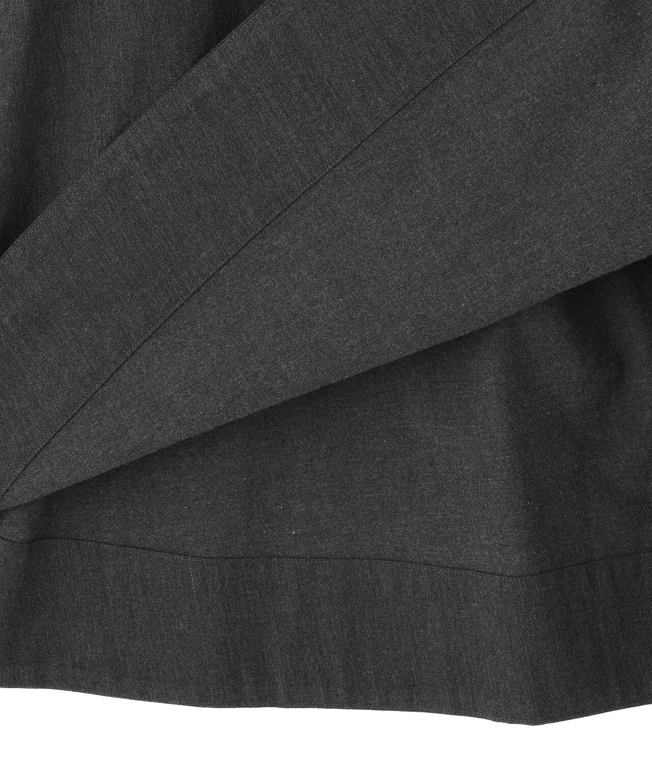 WOOL COTTON TWILL SKIRT