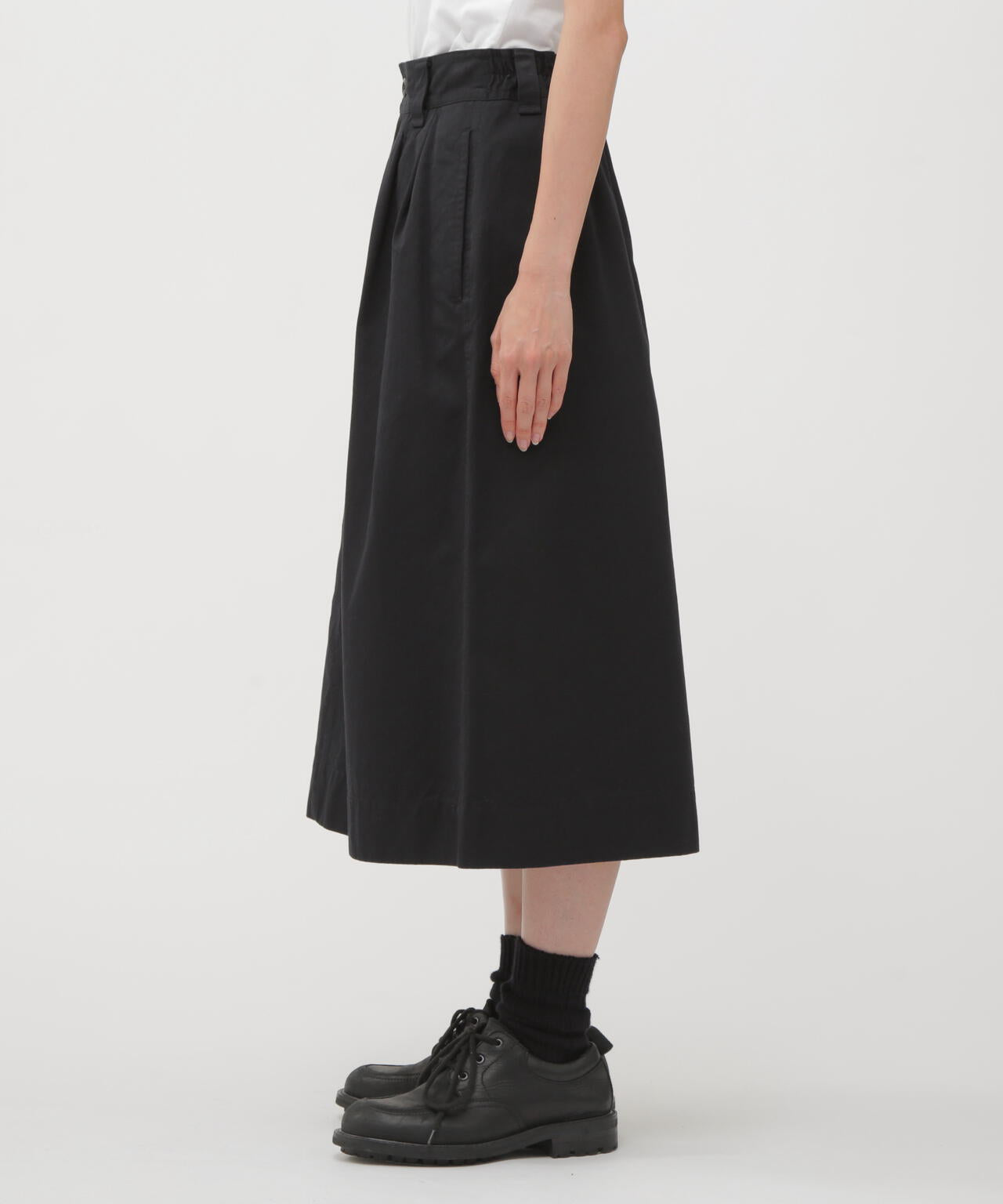 WASHED CHINO COTTON SKIRT | MARGARET HOWELL（マーガレット