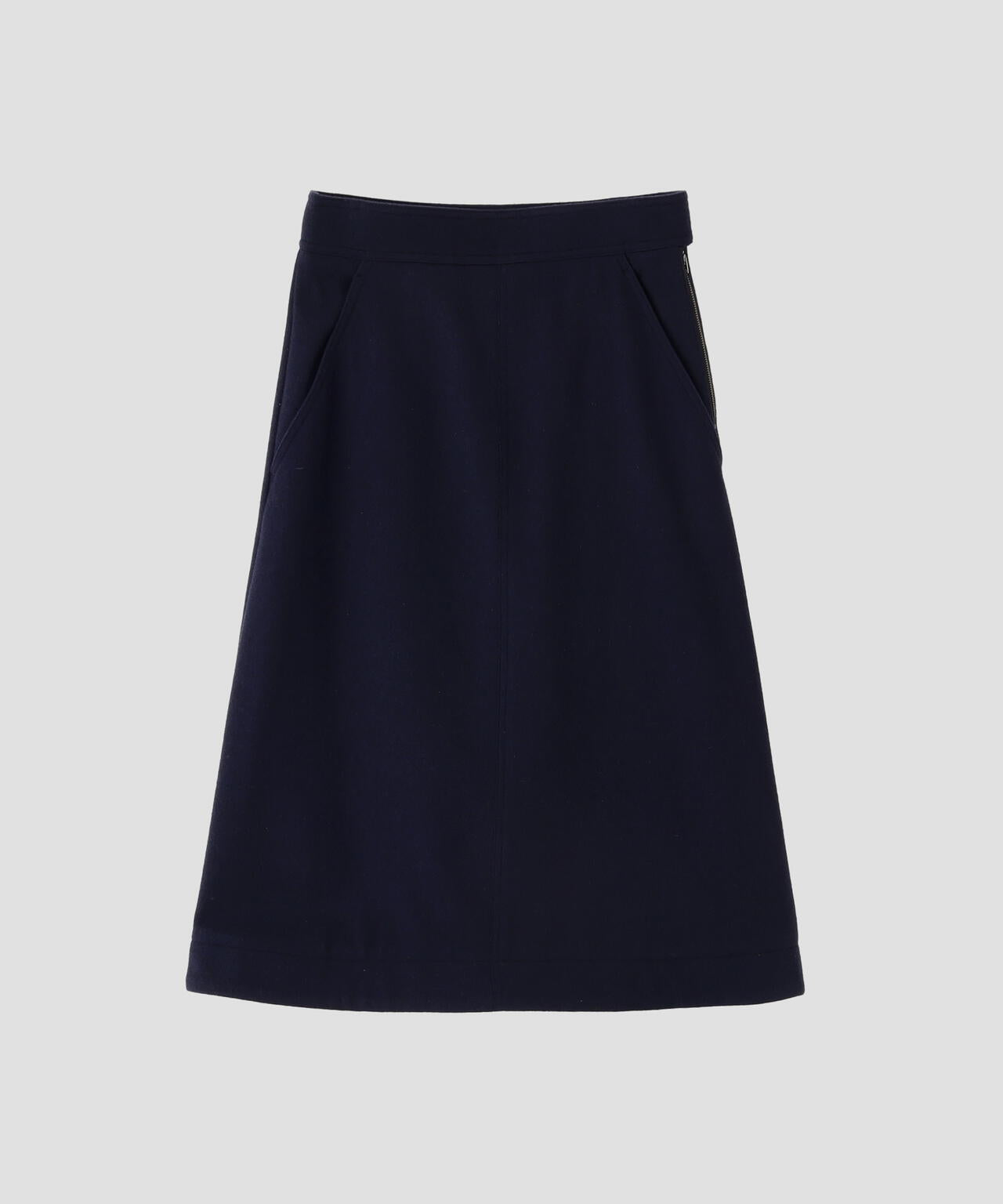 LIGHT WOOL MELTON SKIRT