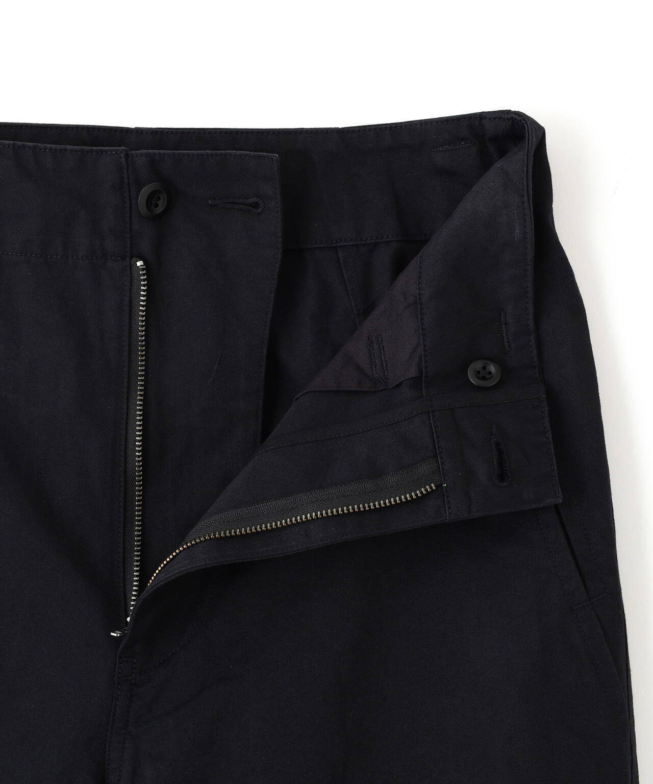WASHED CHINO COTTON TROUSERS