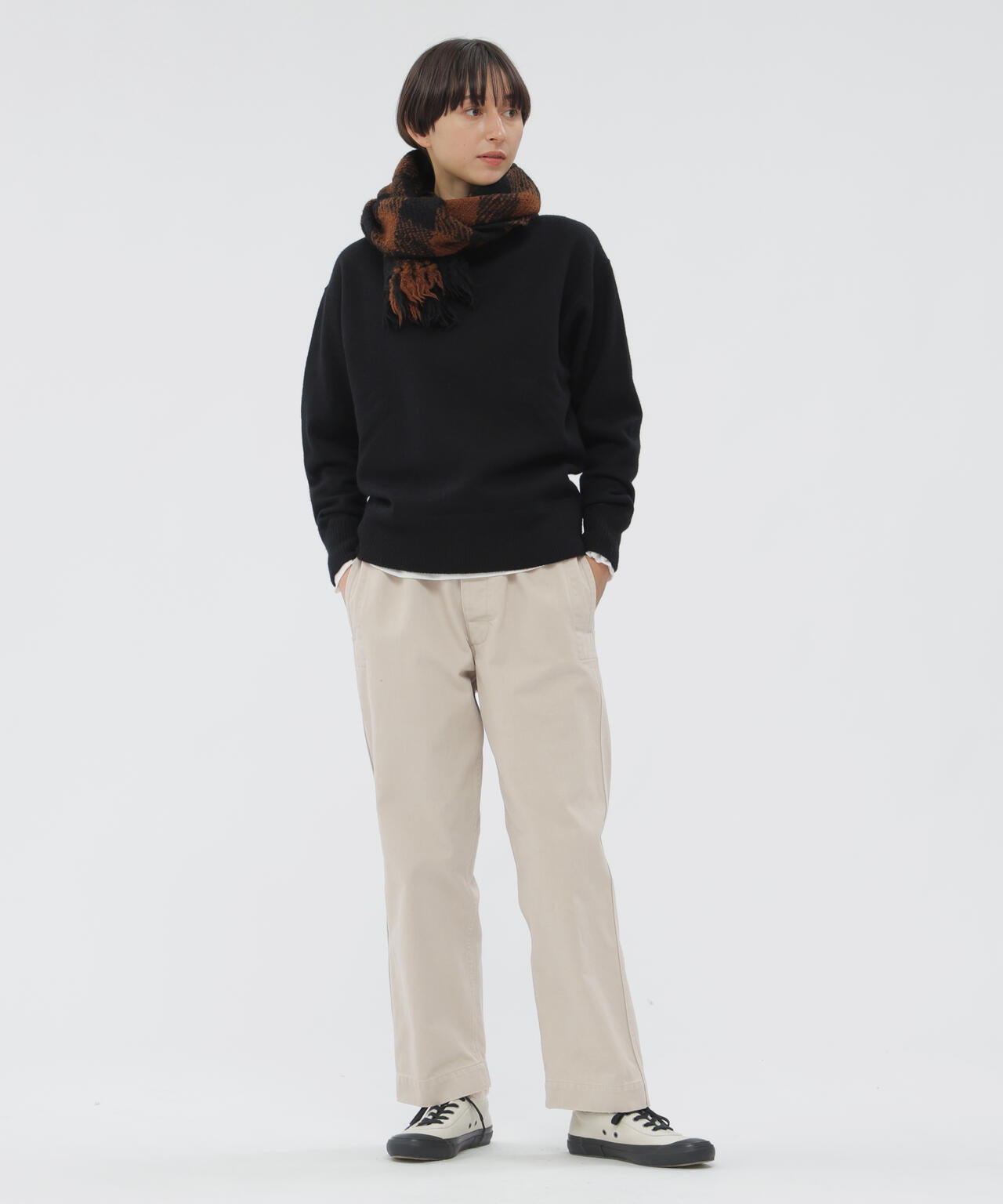 ORGANIC COTTON SATEEN TROUSERS | MARGARET HOWELL（マーガレット