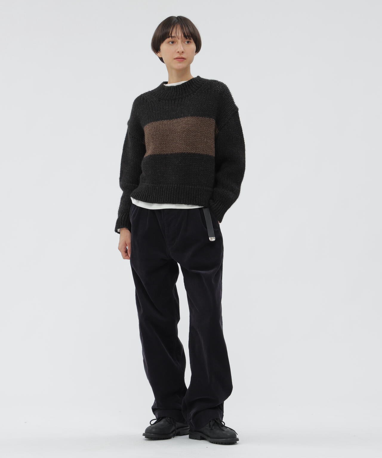 DRY COTTON NEEDLECORD TROUSERS