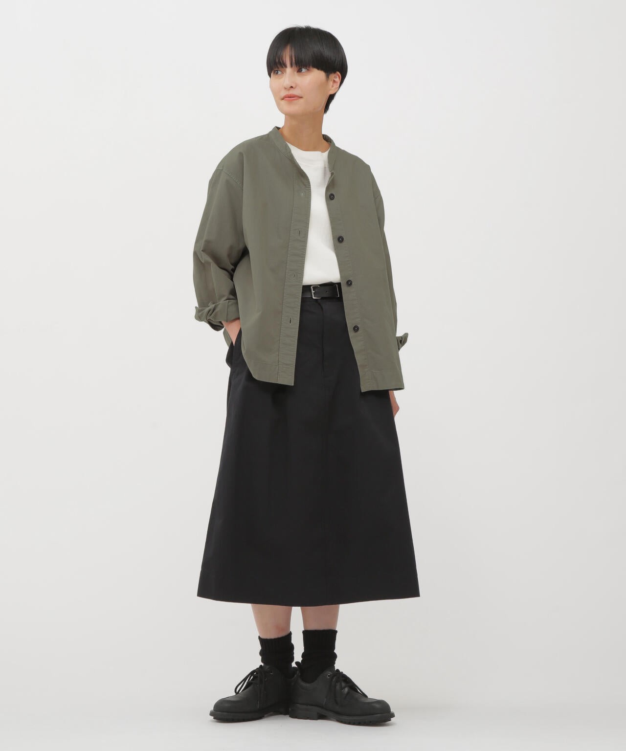 マーガレットハウエル MHL. 20AW SOFT HOPSACK 長袖 シャツ