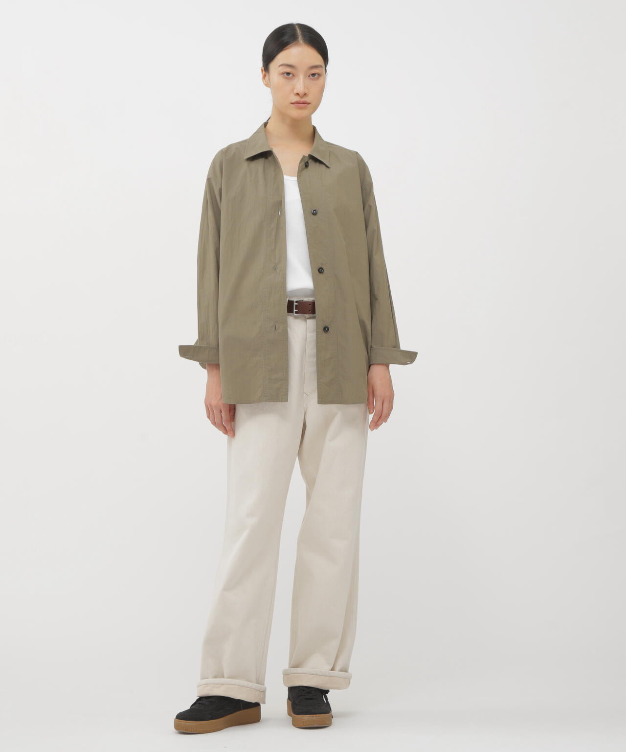 BRUSHED COTTON CHAMBRAY SHIRT