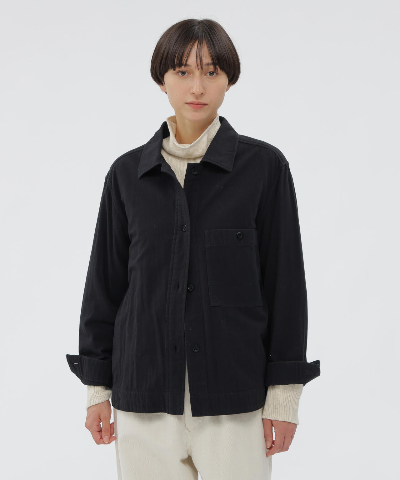 GARMENT DYE PLATED ORGANIC COTTON SHIRT | MARGARET HOWELL