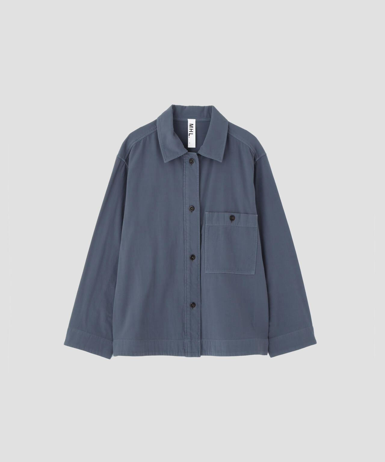 GARMENT DYE PLATED ORGANIC COTTON SHIRT | MARGARET HOWELL