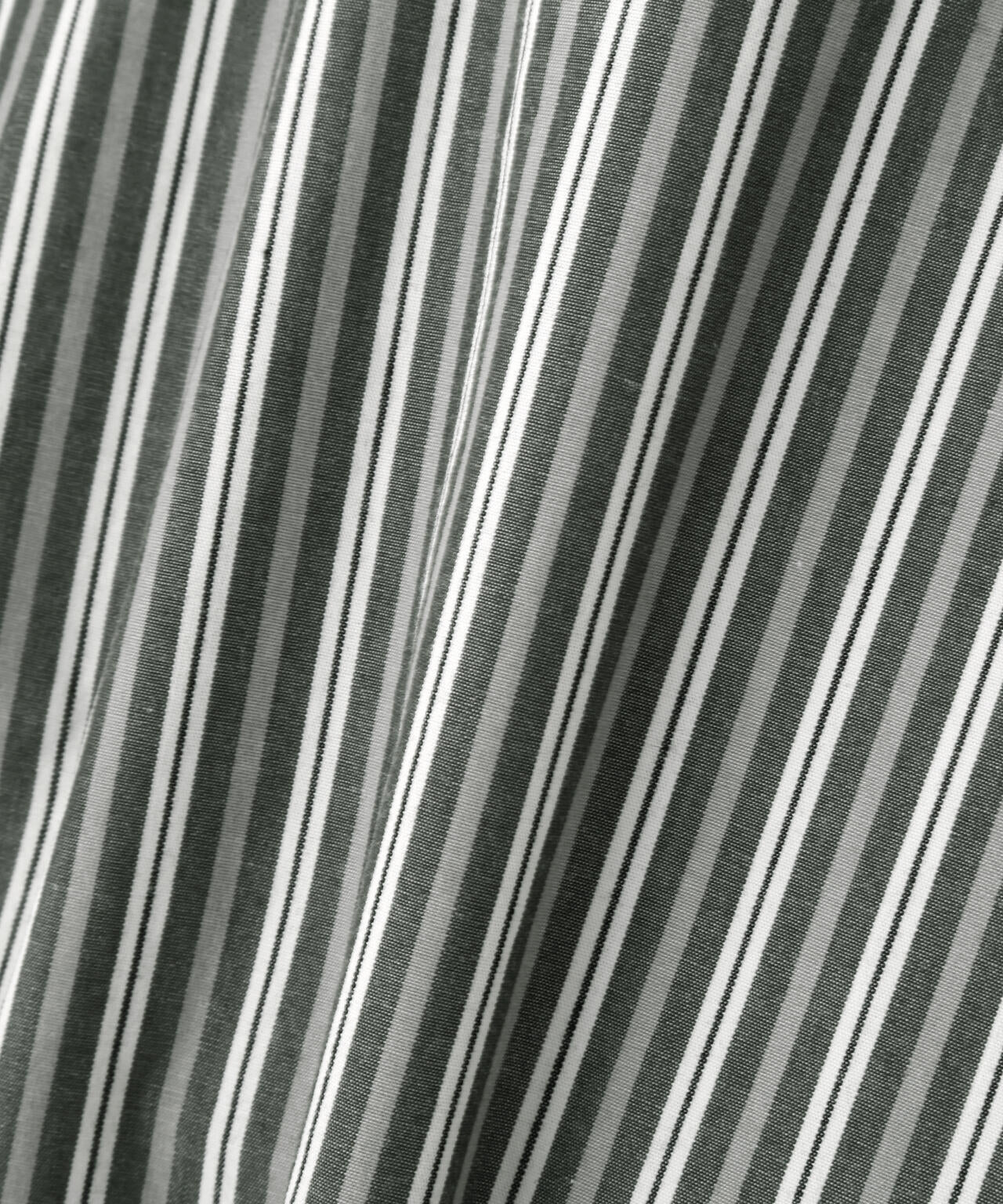 TWO TONE COTTON STIRIPE SHIRT