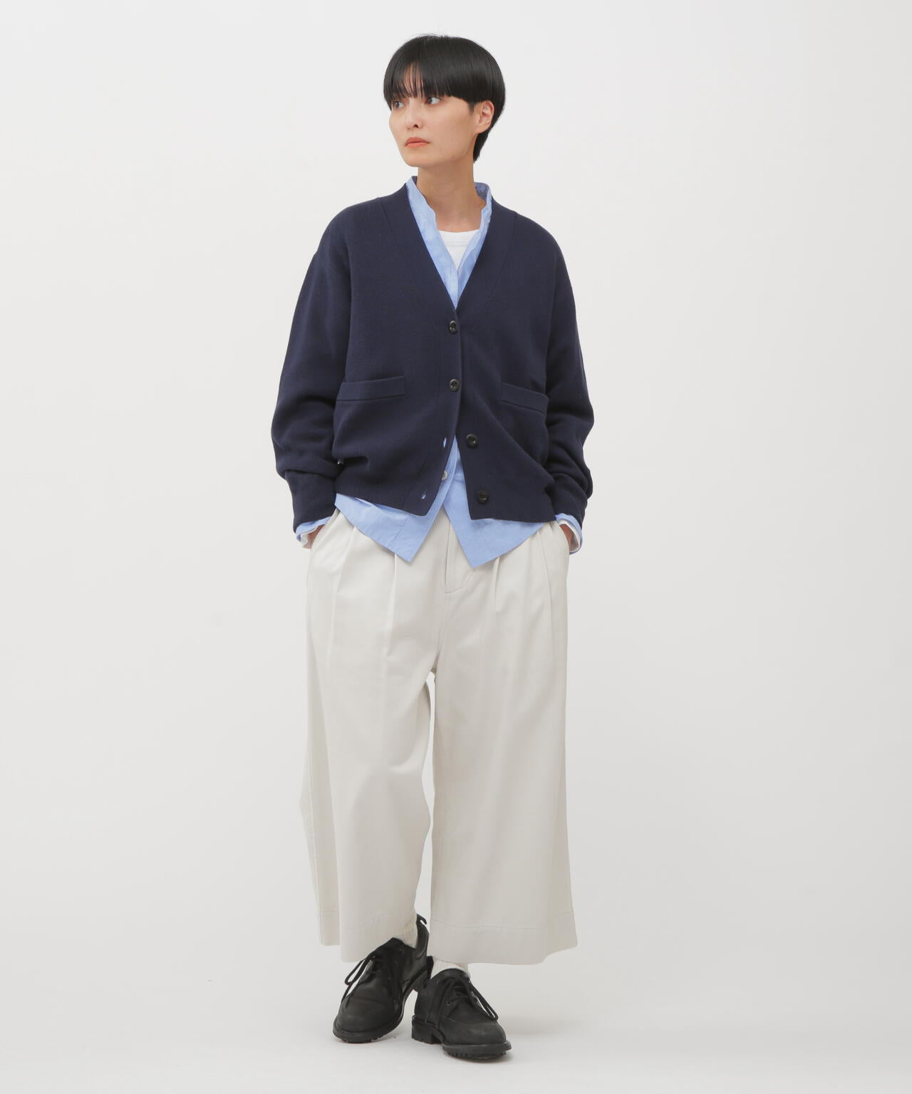 BRUSHED COTTON CHAMBRAY SHIRT (EC限定) | MARGARET HOWELL