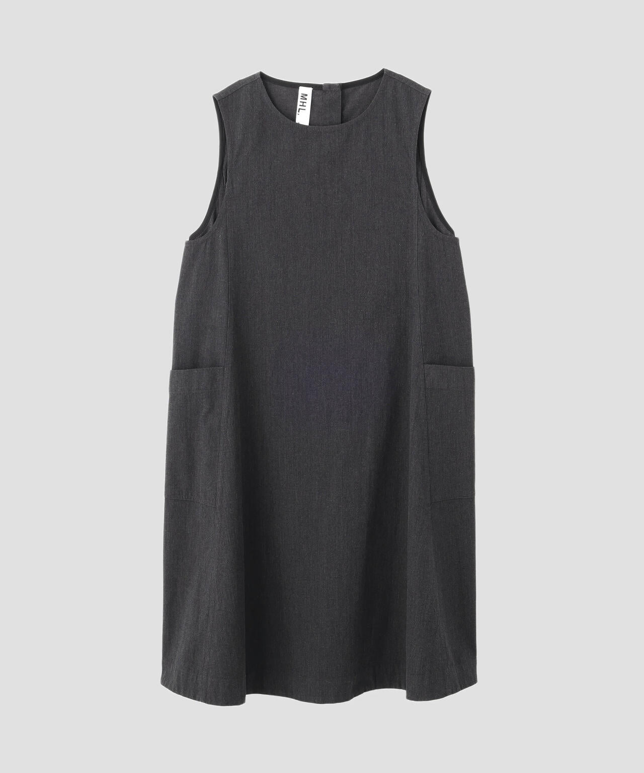 WOOL COTTON TWILL DRESS