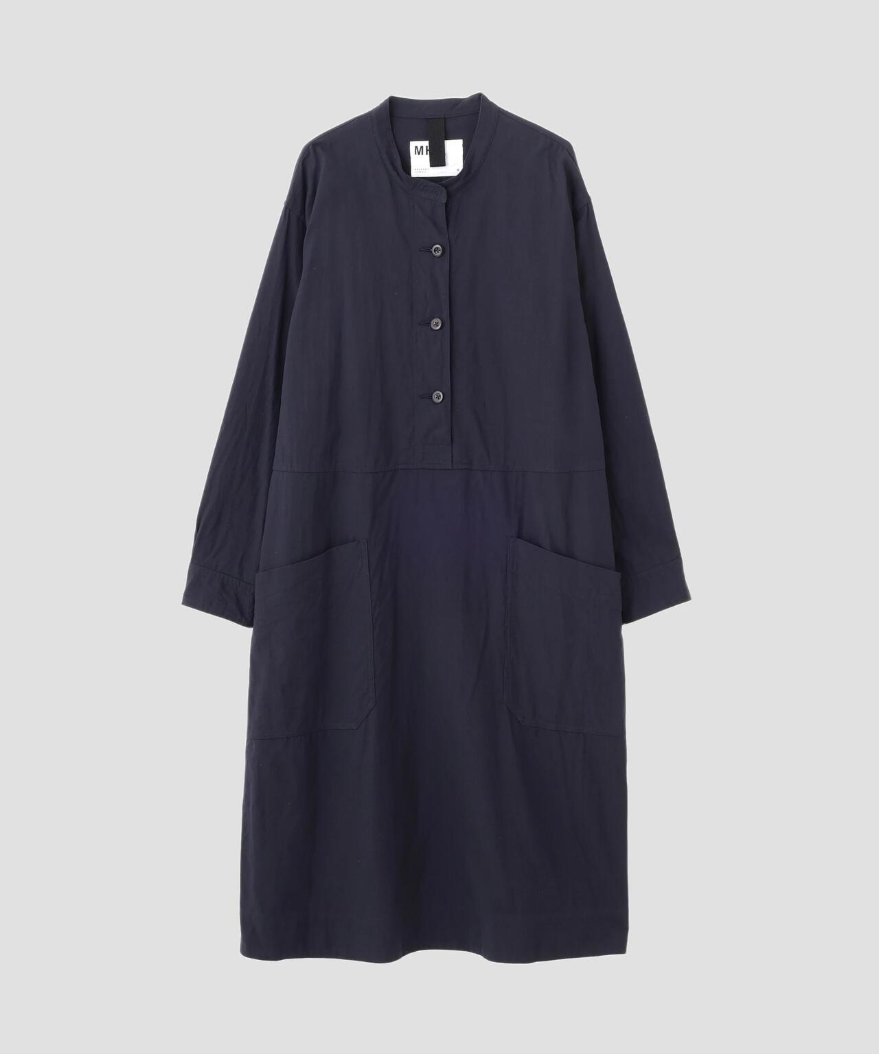 FINE COTTON WOOL TWILL DRESS