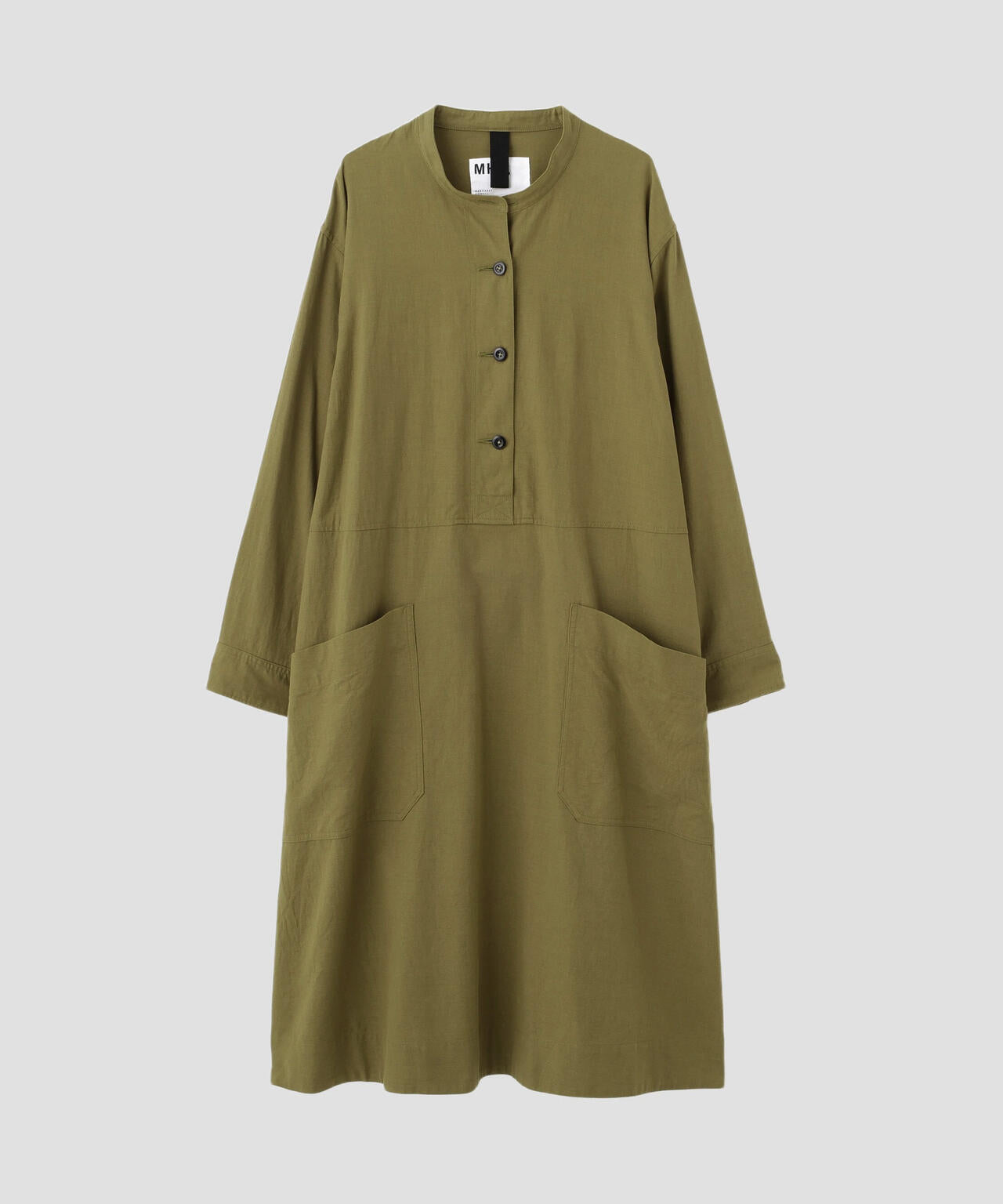 FINE COTTON WOOL TWILL DRESS
