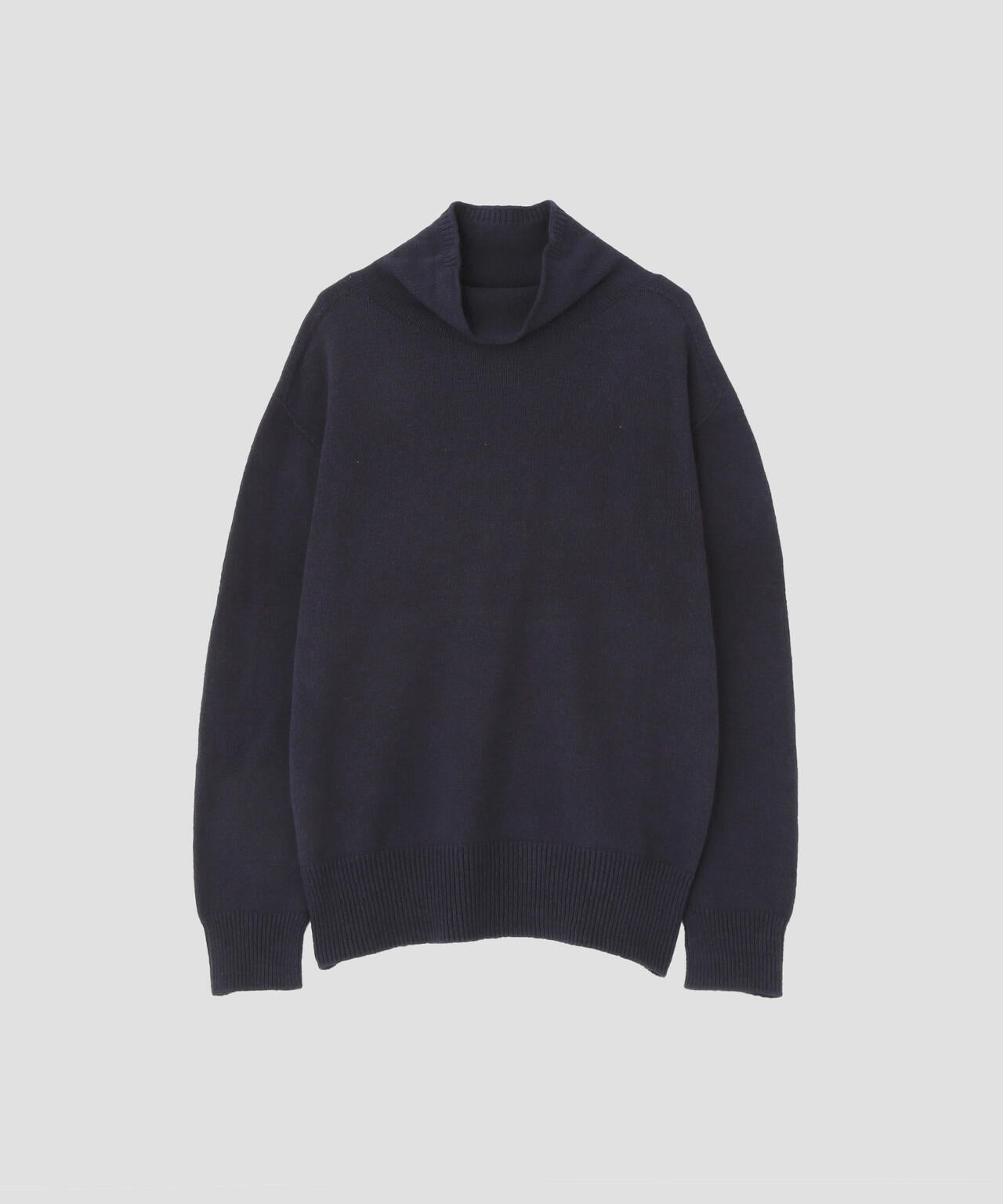 【美品】MHL. マーガレットハウエル コットン ニット ブラック　L COATED COTTON KNITWEAR | MARGARET HOWELL（マーガレット