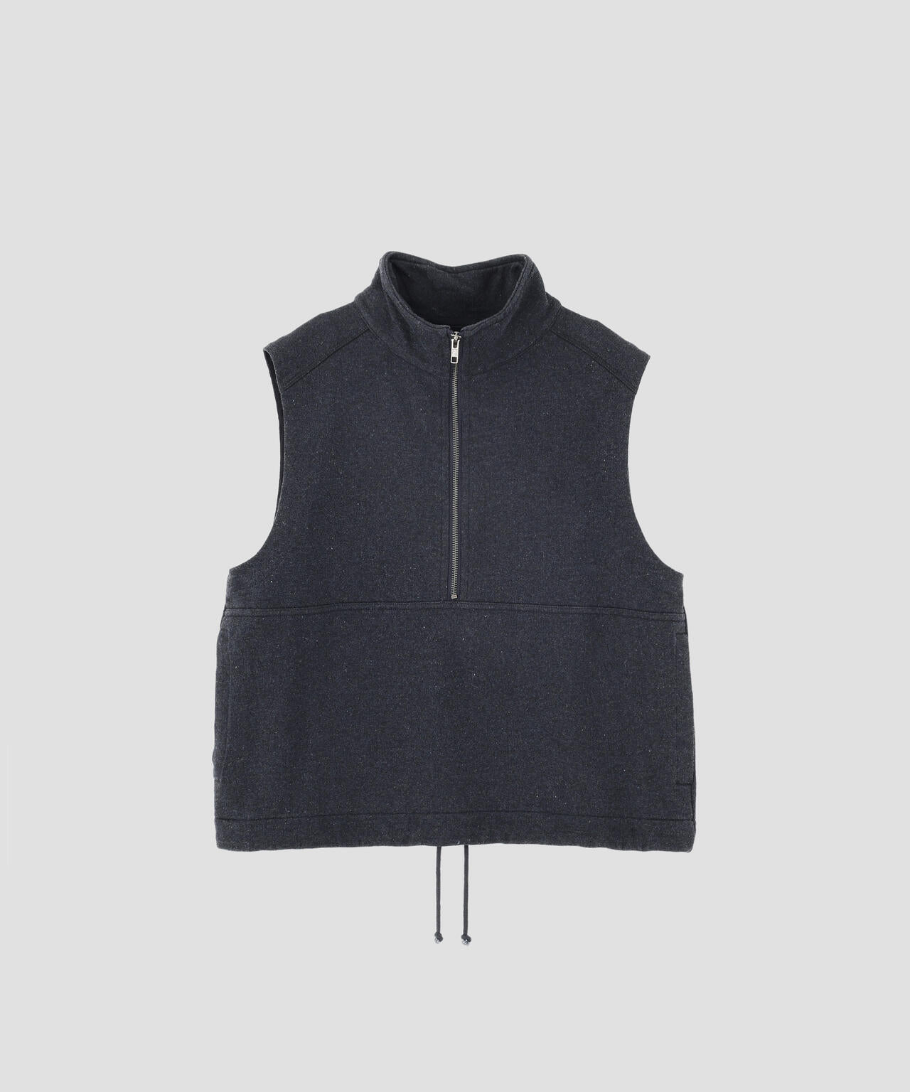 RECYCLED DENIM LOOPBACK JERSEY TOP