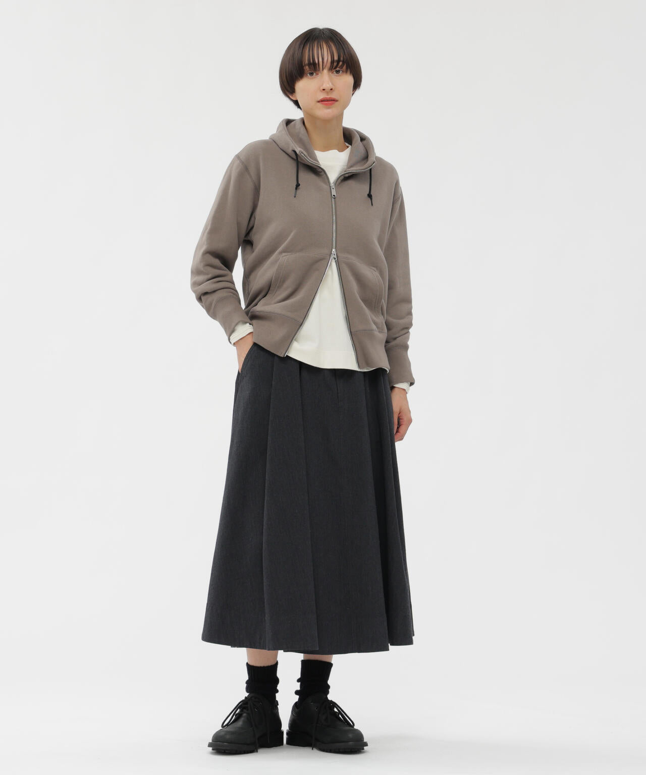 LIGHT LOOPBACK COTTON TOP | MARGARET HOWELL（マーガレット