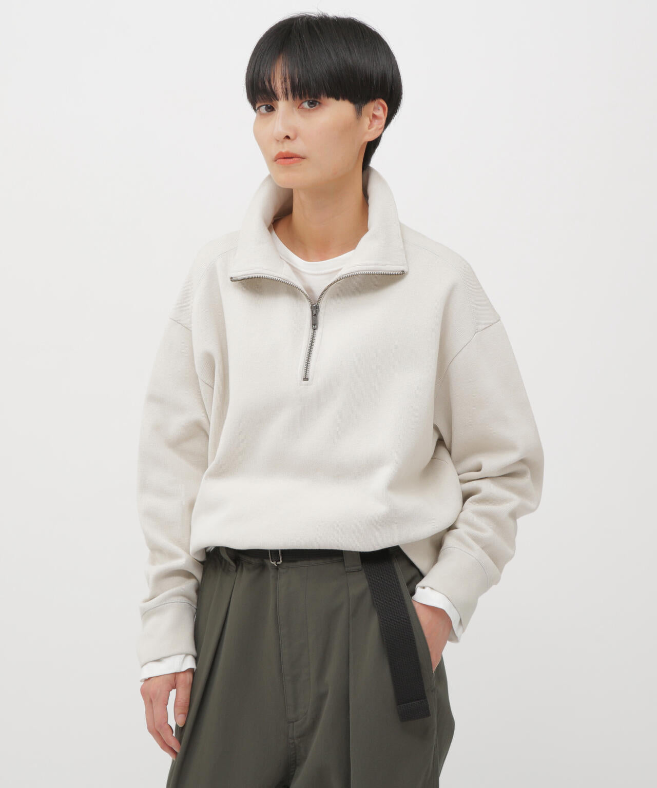 DOUBLE FACE SOFT COTTON JERSEY TOP | MARGARET HOWELL（マーガレット