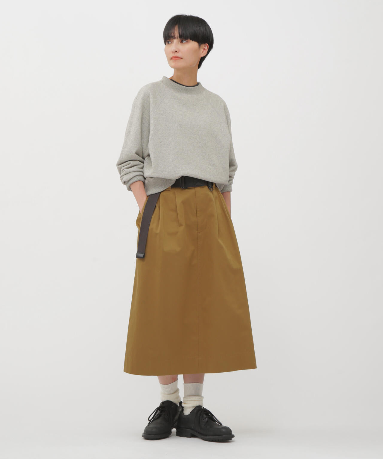 UPCYCLED LOOPBACK JERSEY TOP