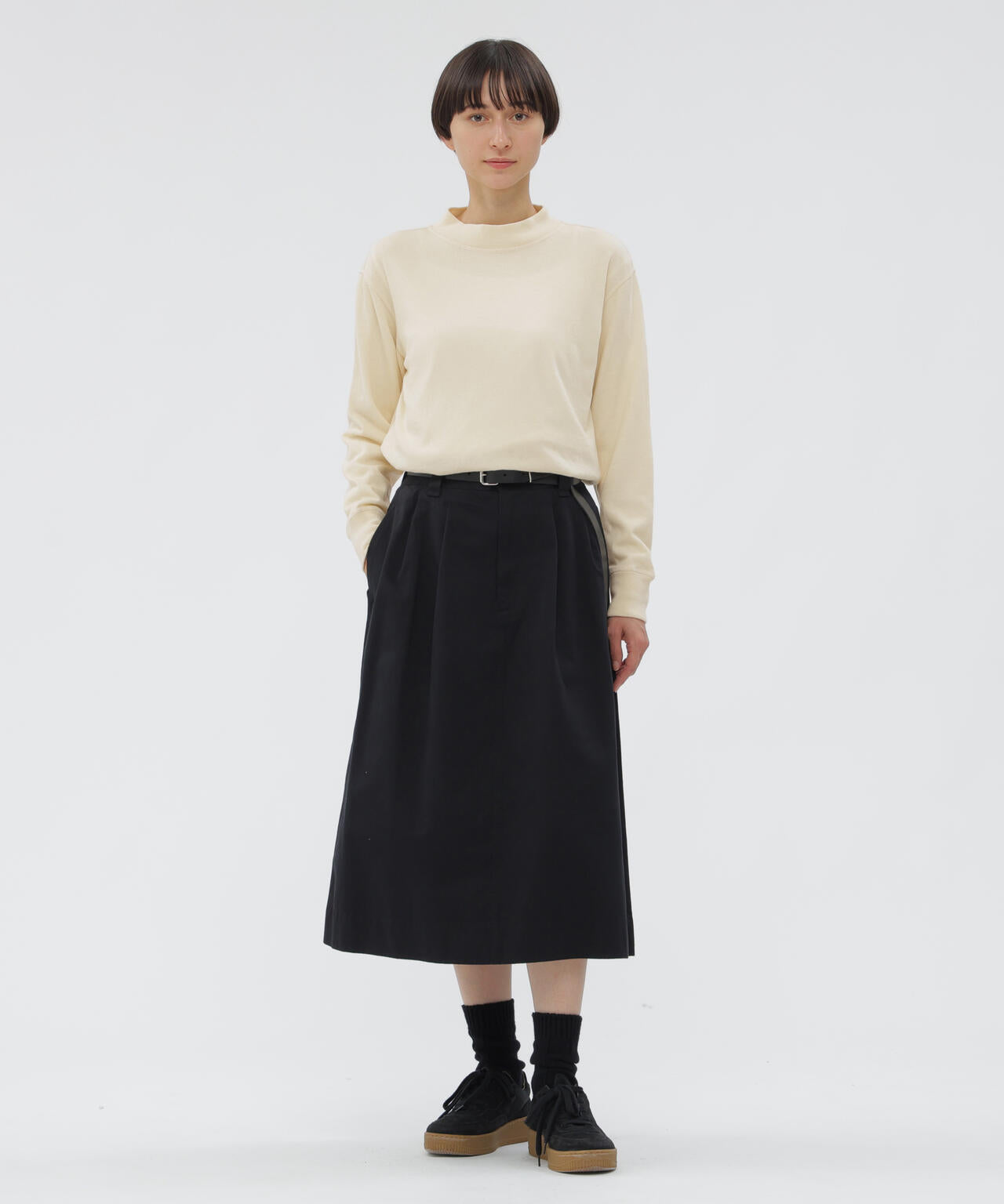 WOOL COTTON LIGHT JERSEY TOP
