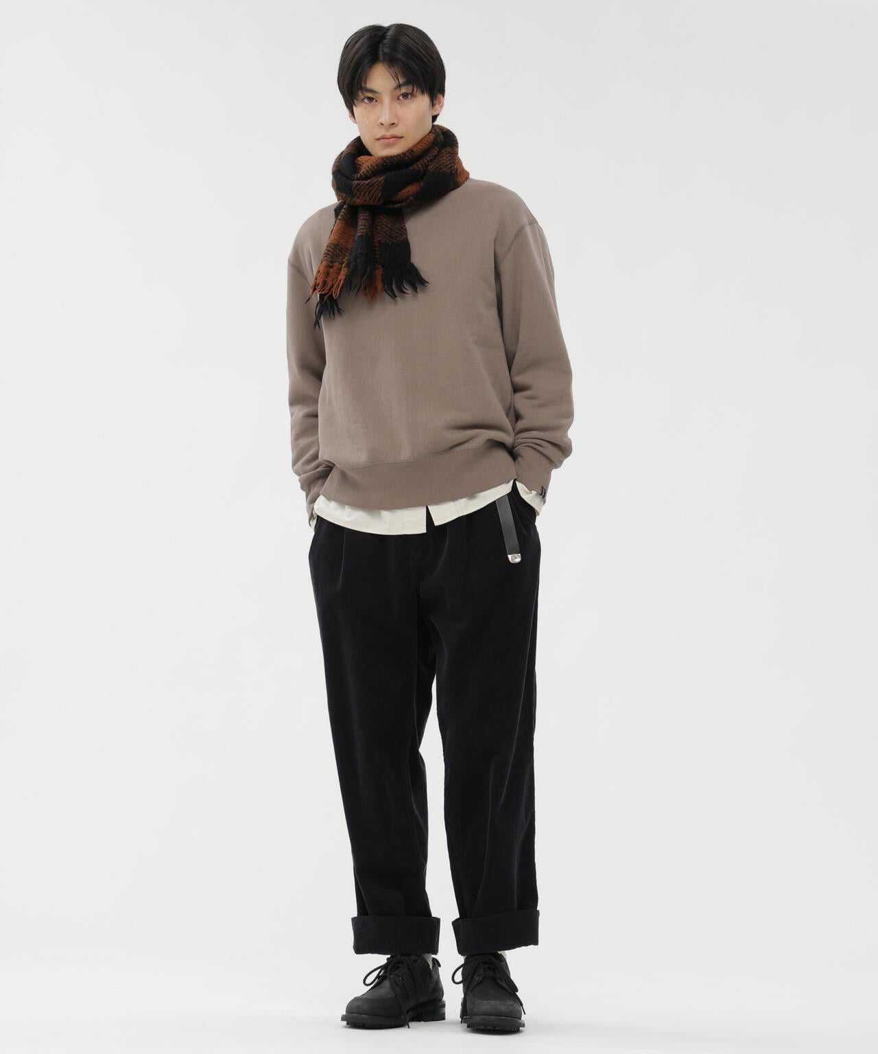 CHUNKY WOOL CHECK SCARF | MARGARET HOWELL（マーガレット・ハウエル