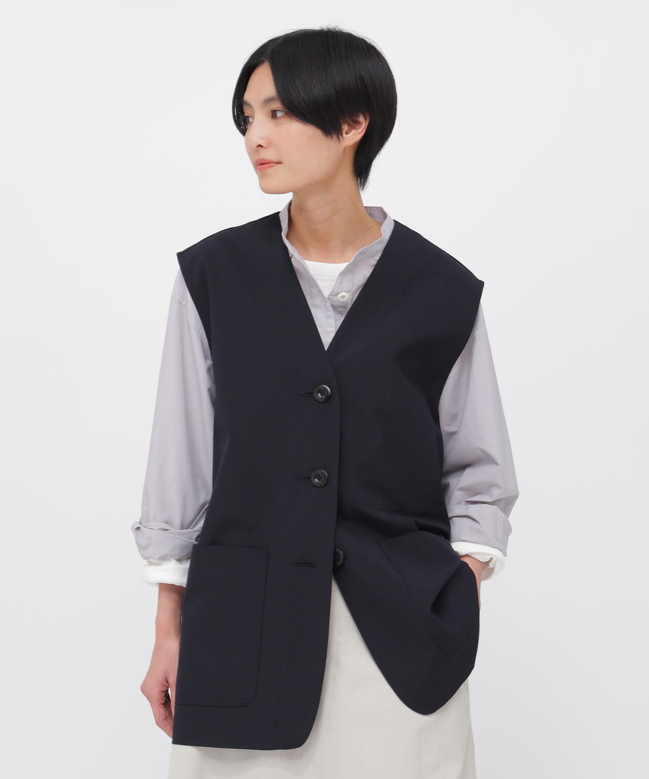 UNIFORM WOOL POLYESTER BLOUSON | MARGARET HOWELL（マーガレット