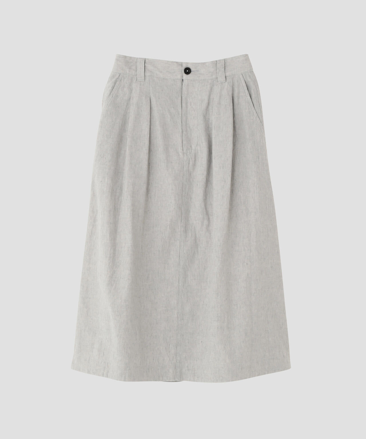 FADED LINEN COTTON PLAINWEAVE SKIRT