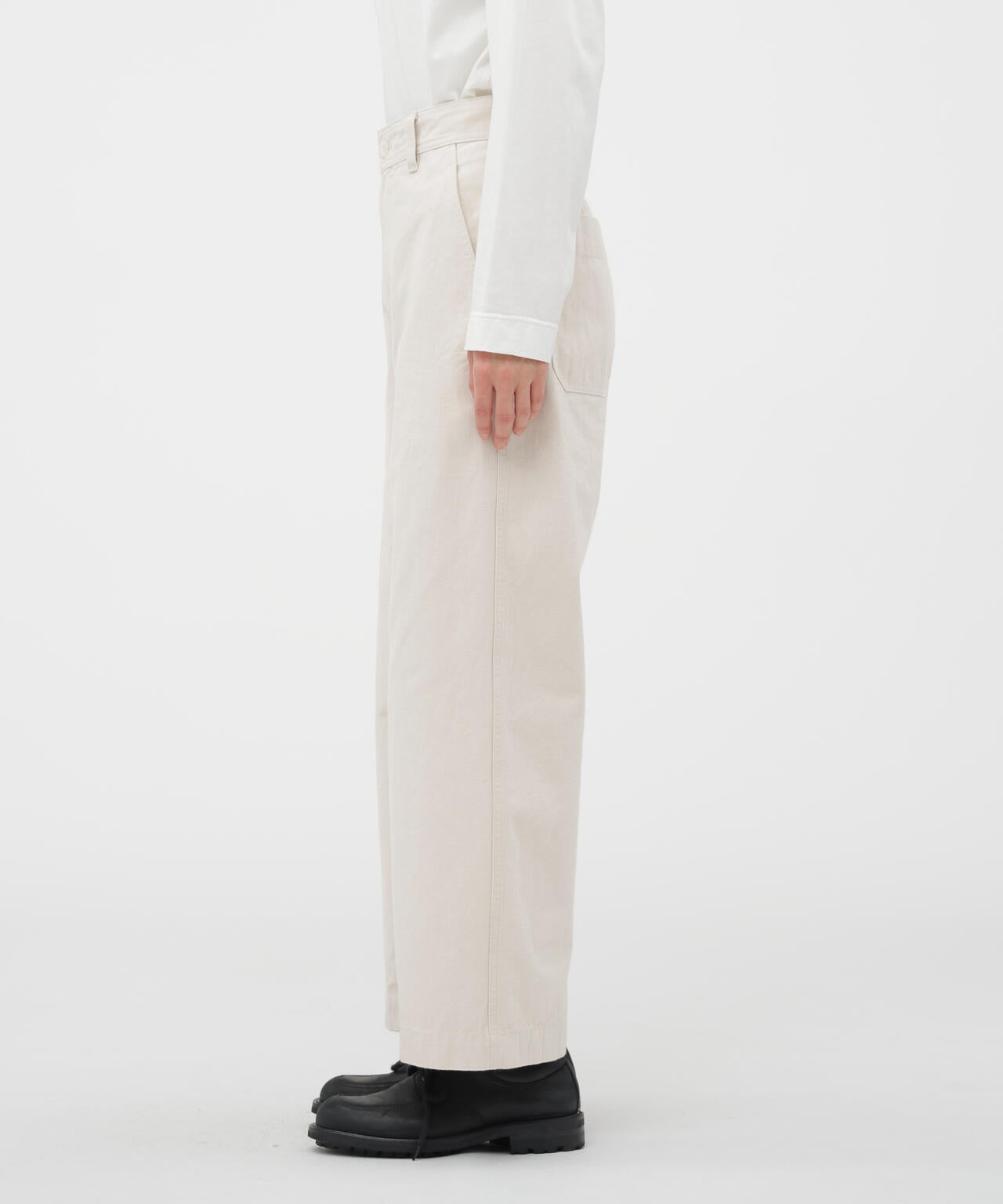 FADED COTTON TWILL TROUSERS | MARGARET HOWELL（マーガレット