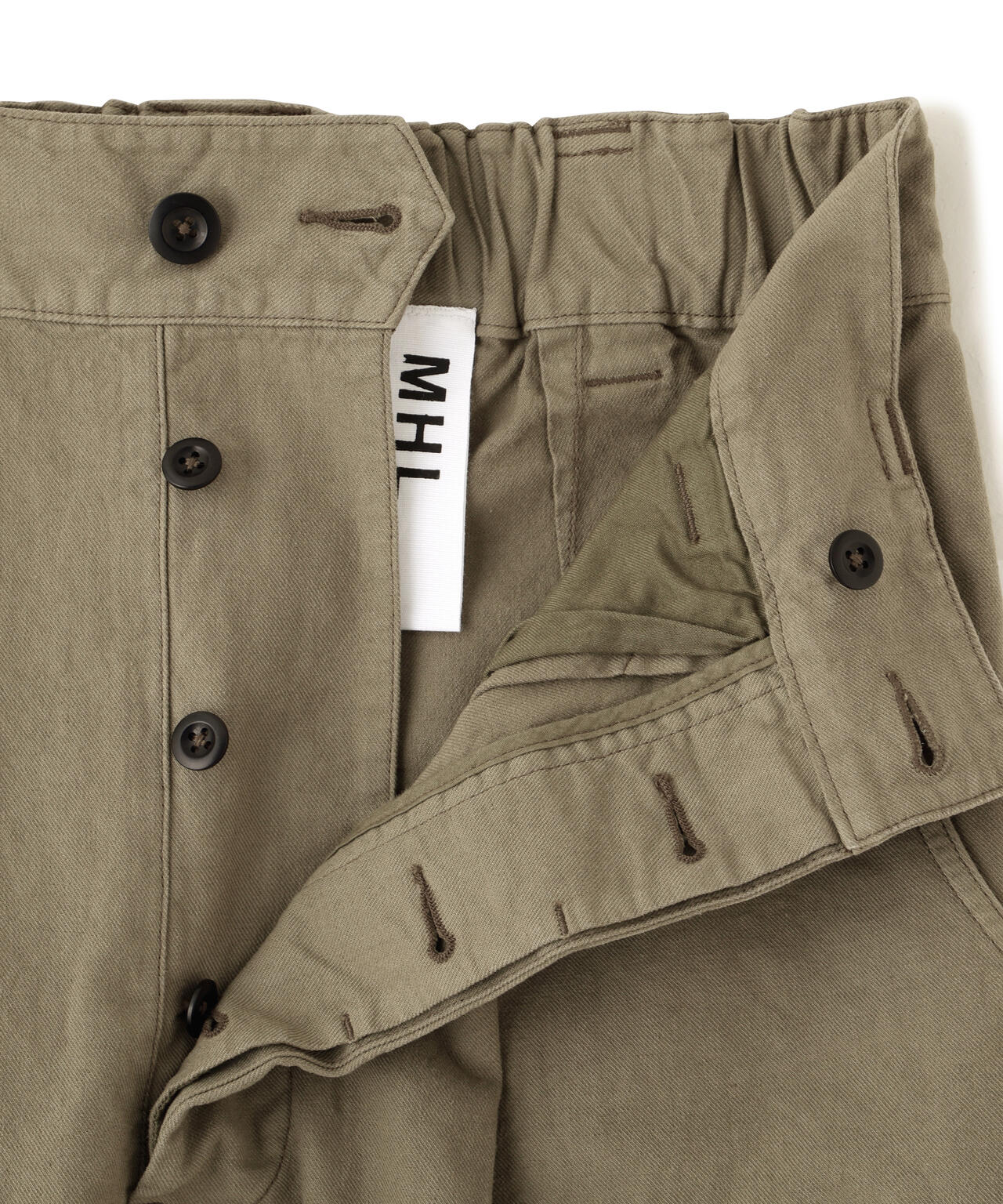 BELGIAN LINEN COTTON PLAINWEAVE TROUSERS | MARGARET HOWELL