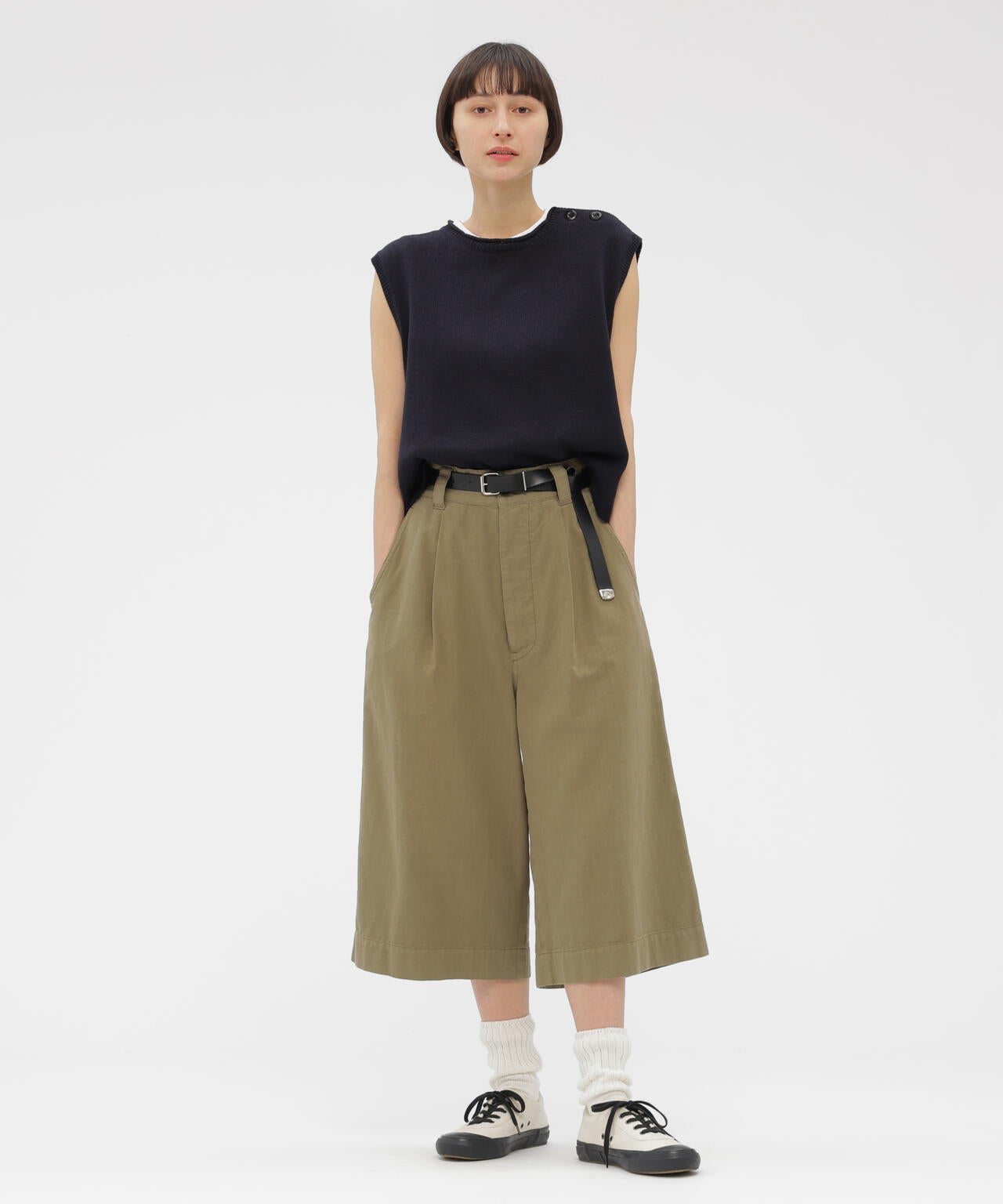 BELGIAN LINEN COTTON PLAINWEAVE TROUSERS | MARGARET HOWELL