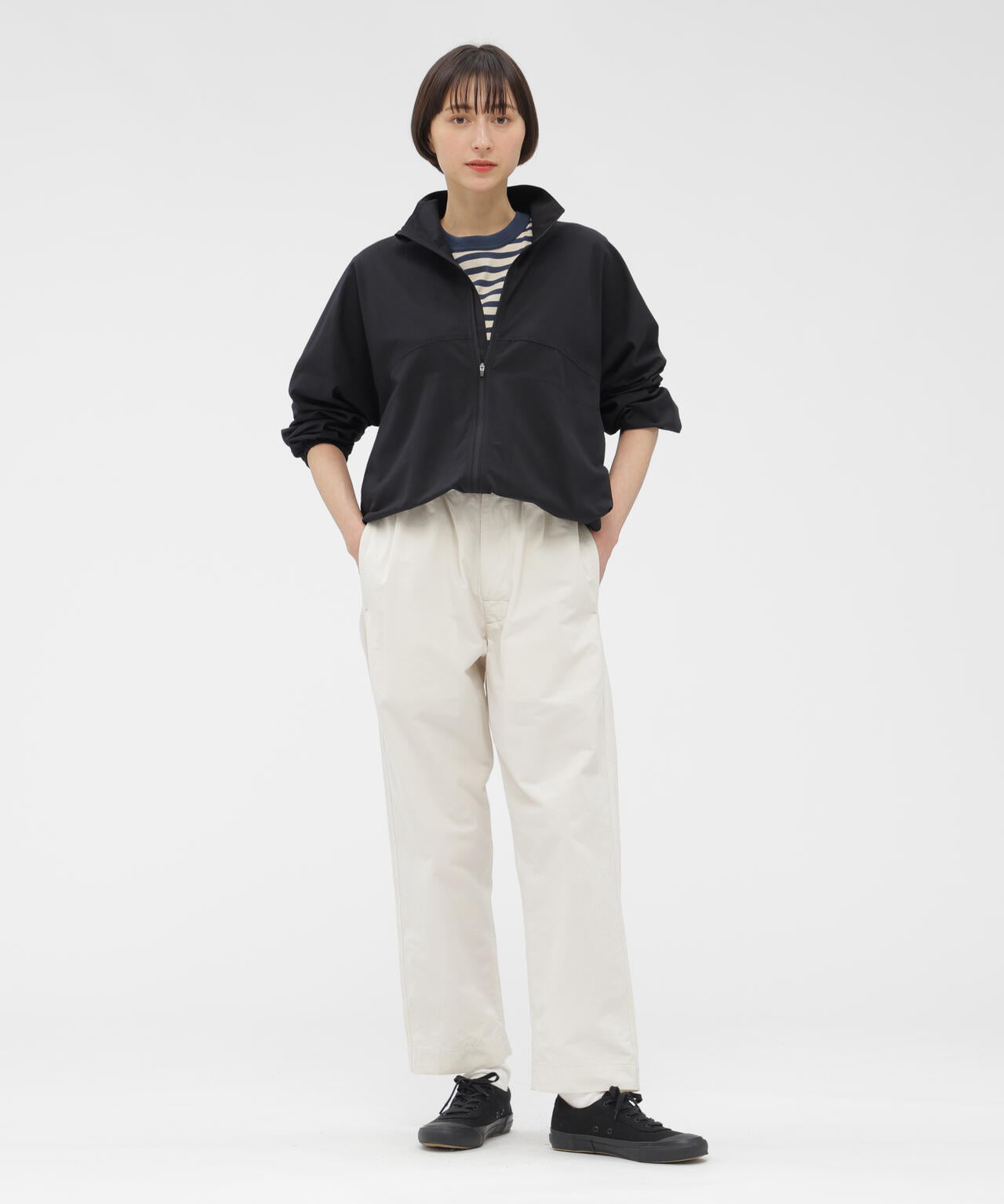 CRISP COTTON CHAMBRAY TROUSERS | MARGARET HOWELL（マーガレット