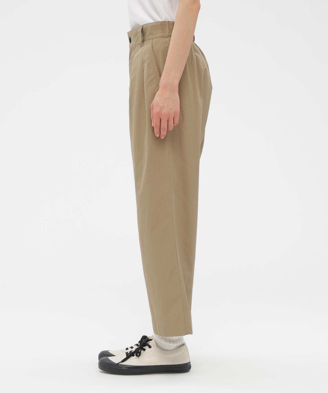 美品　23年　マーガレットハウエル　SOFT COTTON POPLIN FINE COMPACT COTTON POPLIN TROUSERS | MARGARET HOWELL