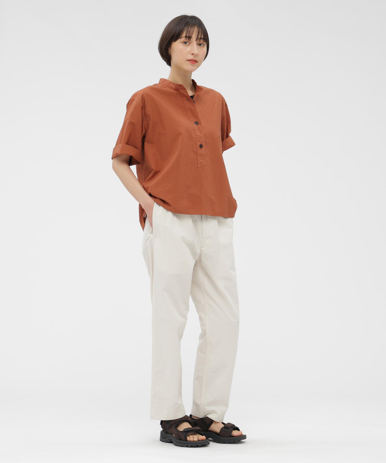 COTTON RAMIE POPLIN SHIRT | MARGARET HOWELL（マーガレット