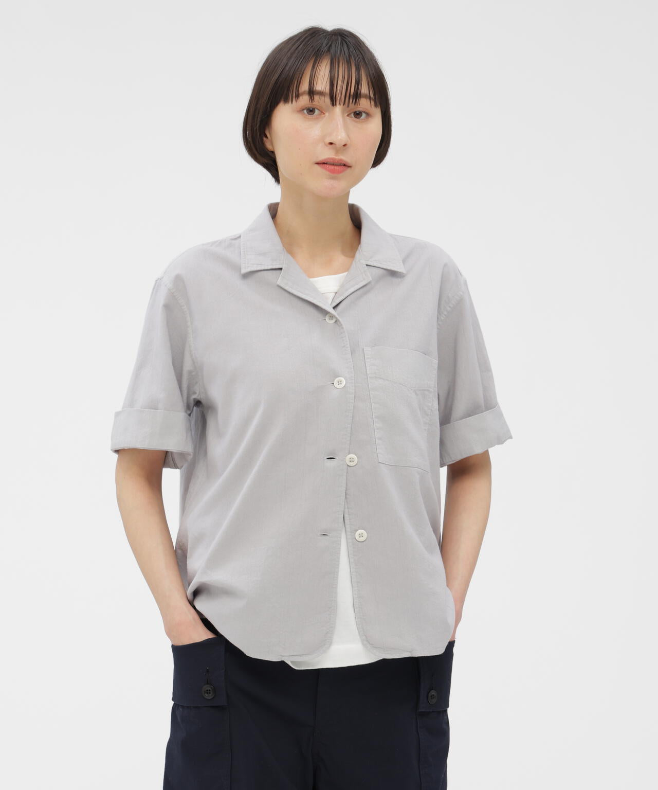 GARMENT DYED FINE COTTON OXFORD SHIRT | MARGARET HOWELL