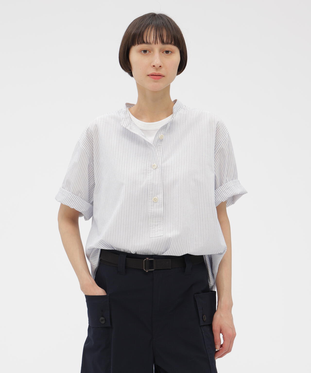 YARN DYED COTTON VOILE SHIRT | MARGARET HOWELL（マーガレット