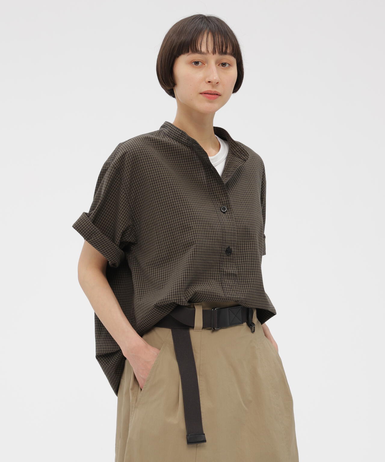 YARN DYED COTTON VOILE SHIRT | MARGARET HOWELL（マーガレット