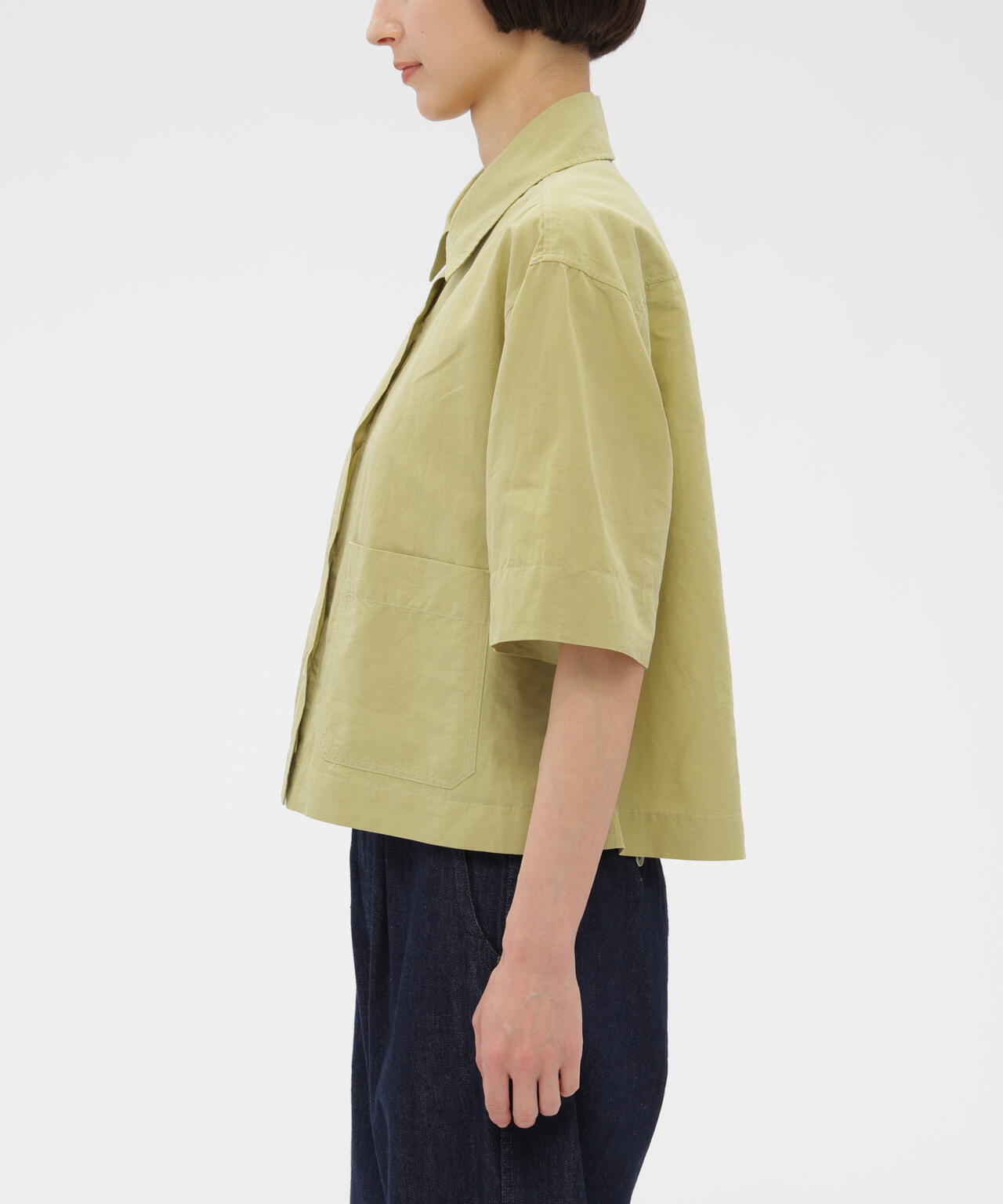HIGH COUNT DRY COTTON LINEN SHIRT | MARGARET HOWELL（マーガレット