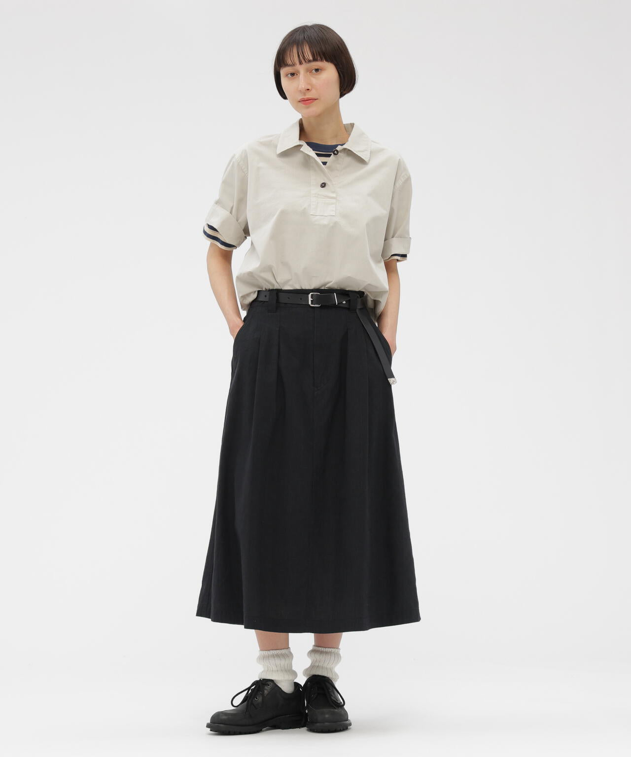 COMPACT COTTON POPLIN SHIRT | MARGARET HOWELL（マーガレット