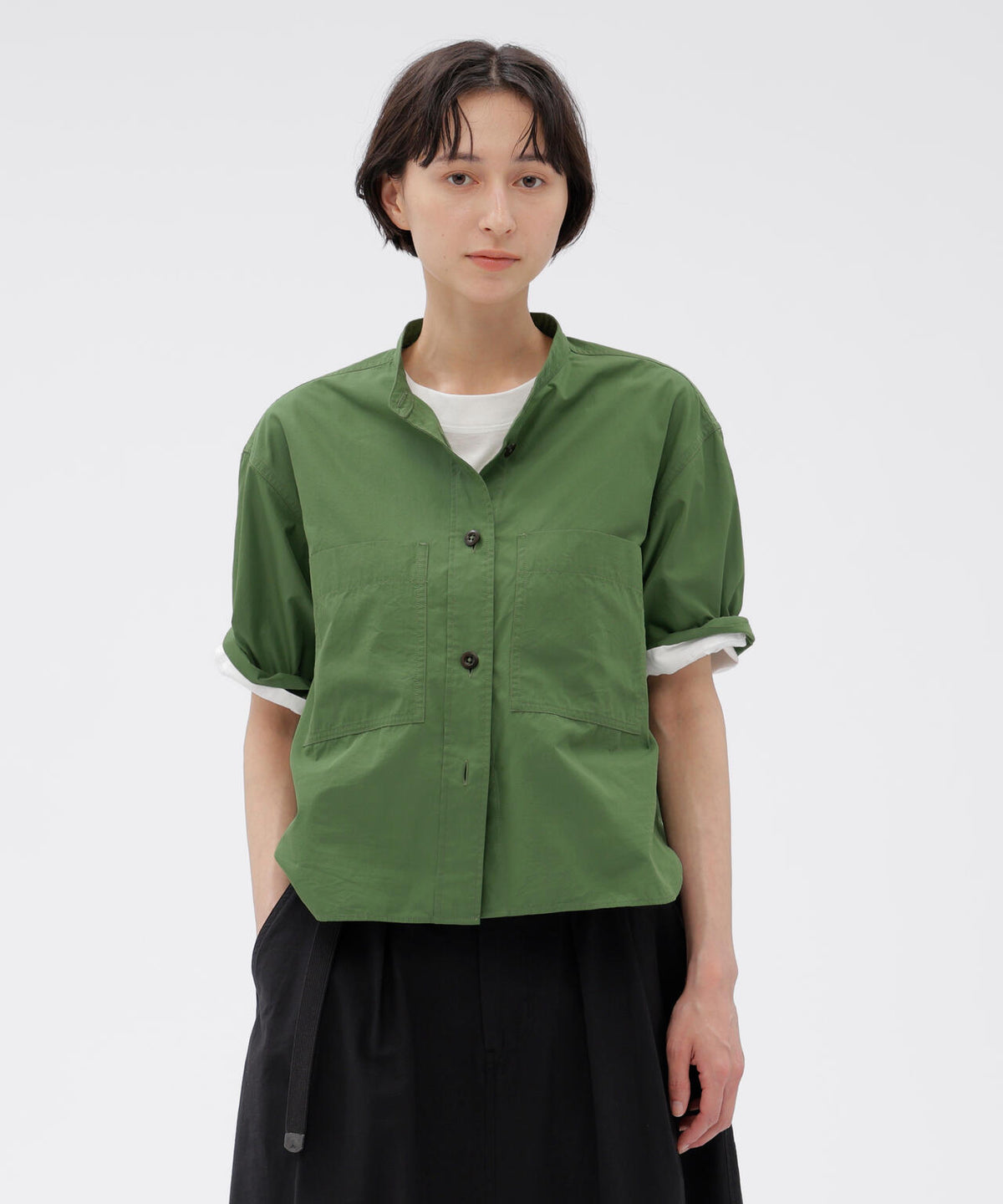 COTTON NYLON VOILE POPLIN SHIRT | MARGARET HOWELL（マーガレット 