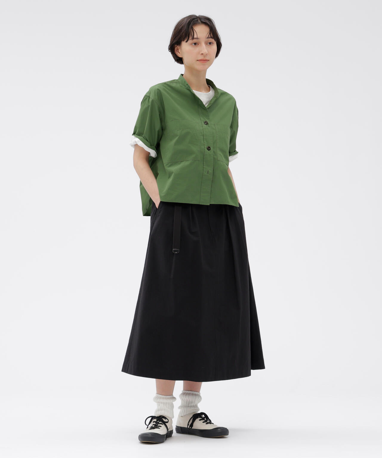 COTTON NYLON VOILE POPLIN SHIRT | MARGARET HOWELL（マーガレット