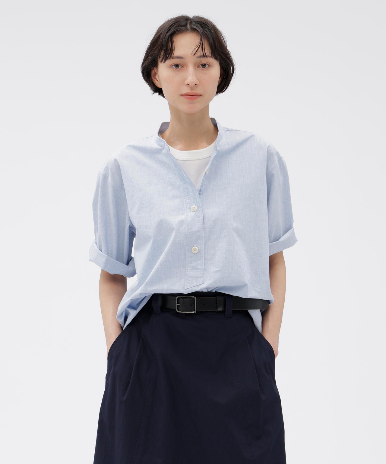 HIGHCOUNT TOP DYED COTTON SHIRT