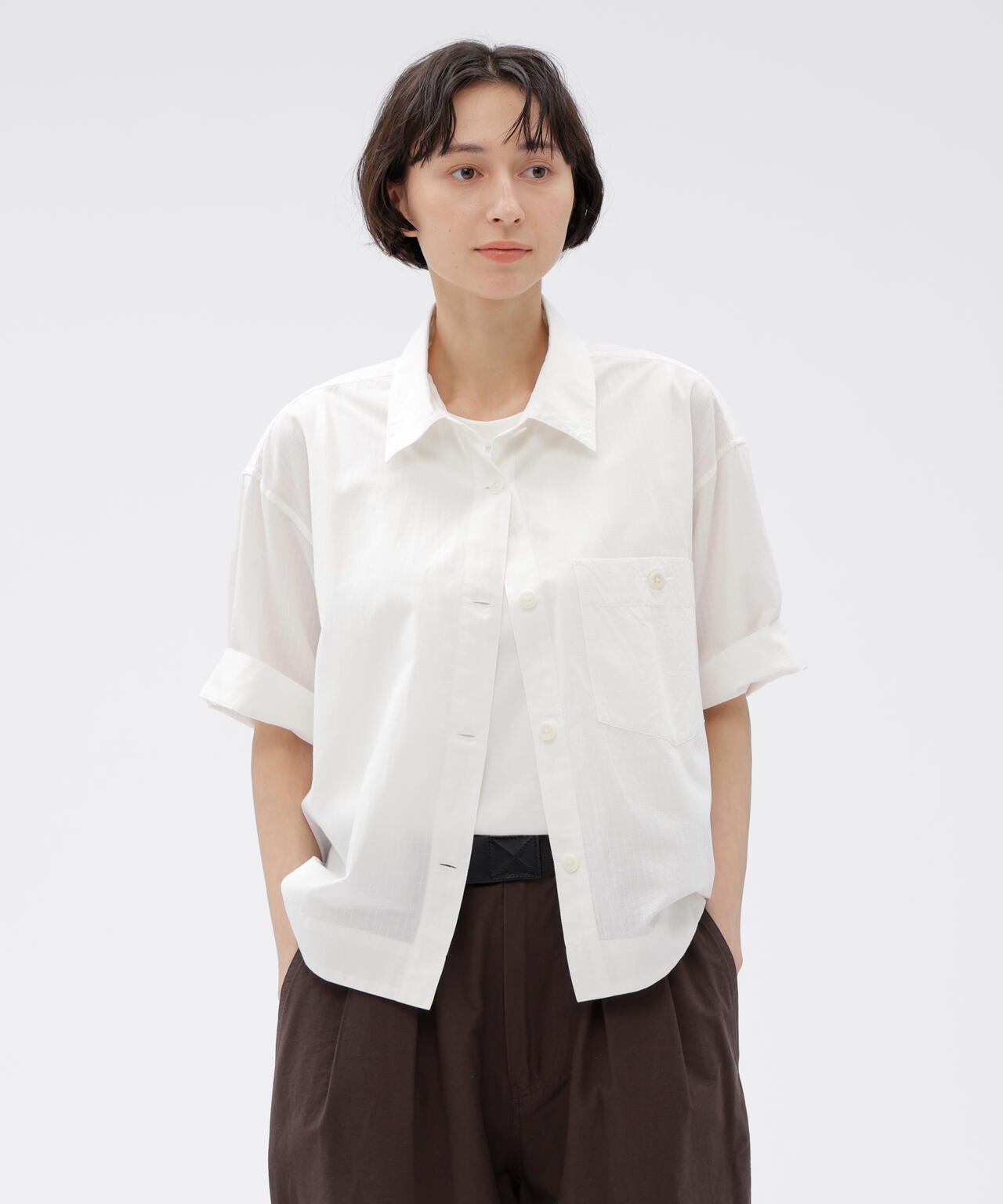 TINY GINGHAM COTTON SHIRT | MARGARET HOWELL（マーガレット