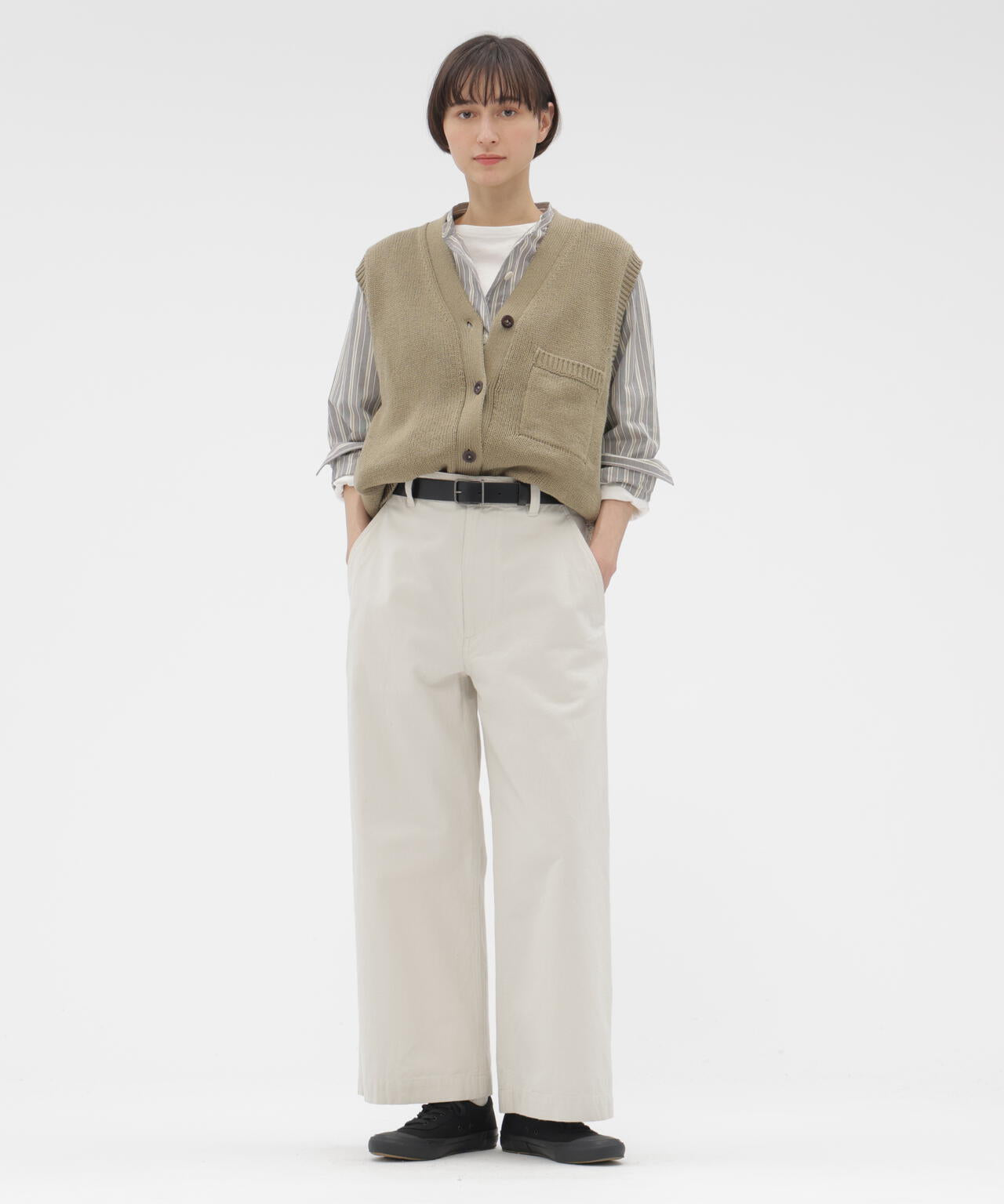 PYJAMA STRIPE COTTON SHIRT | MARGARET HOWELL（マーガレット